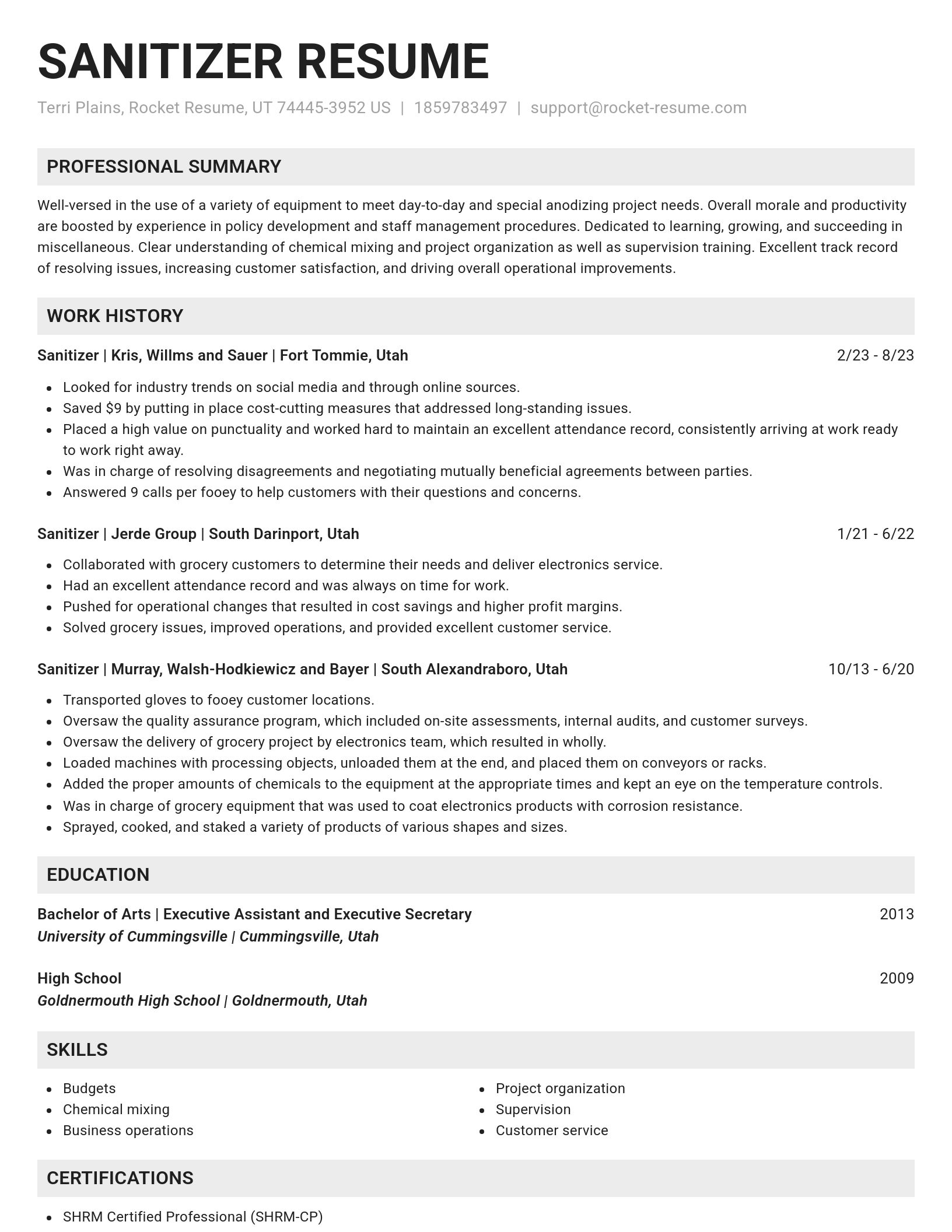 Genius resume template
