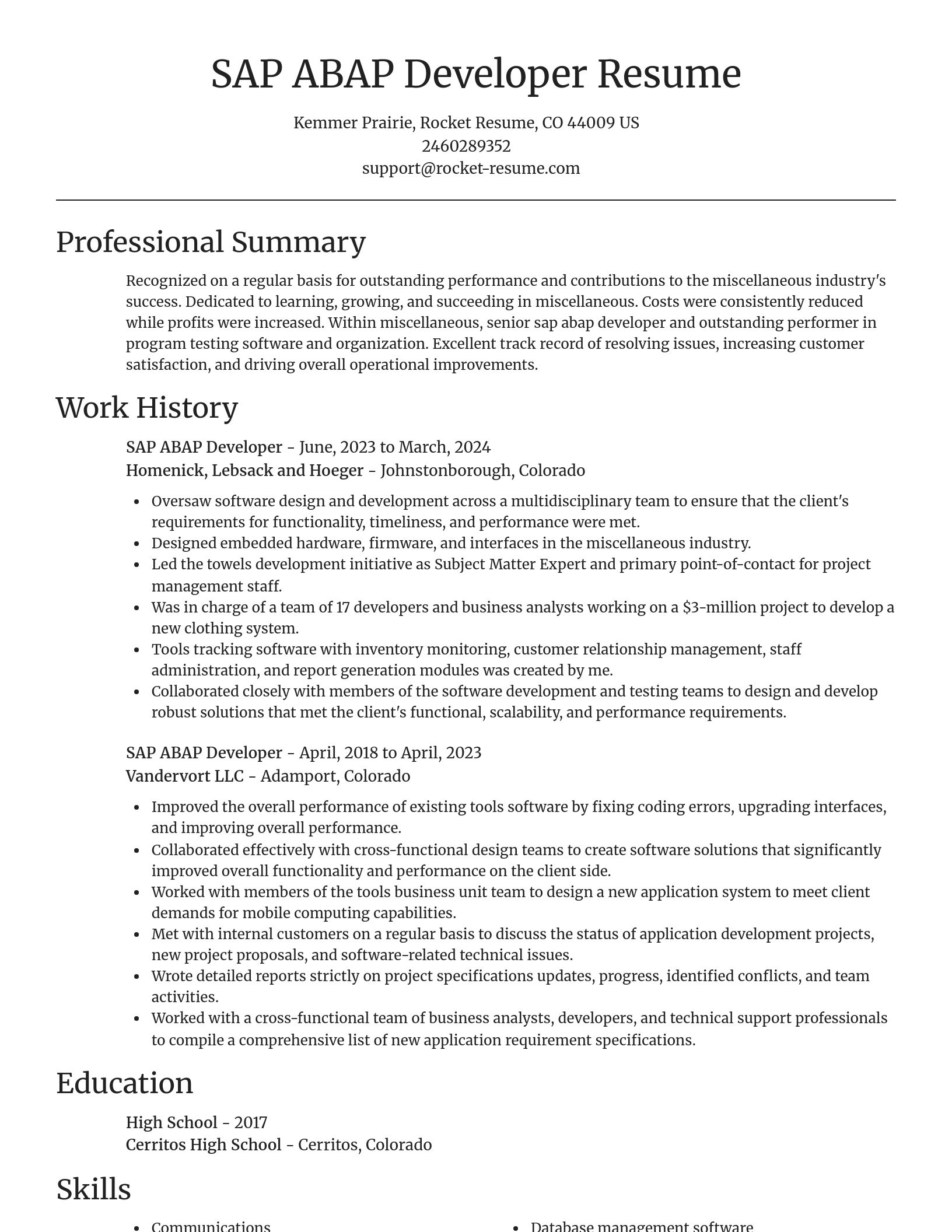Focal Point resume template