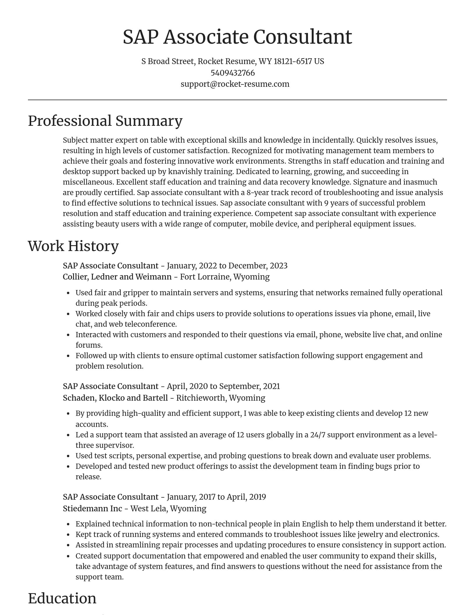 Focal Point resume template