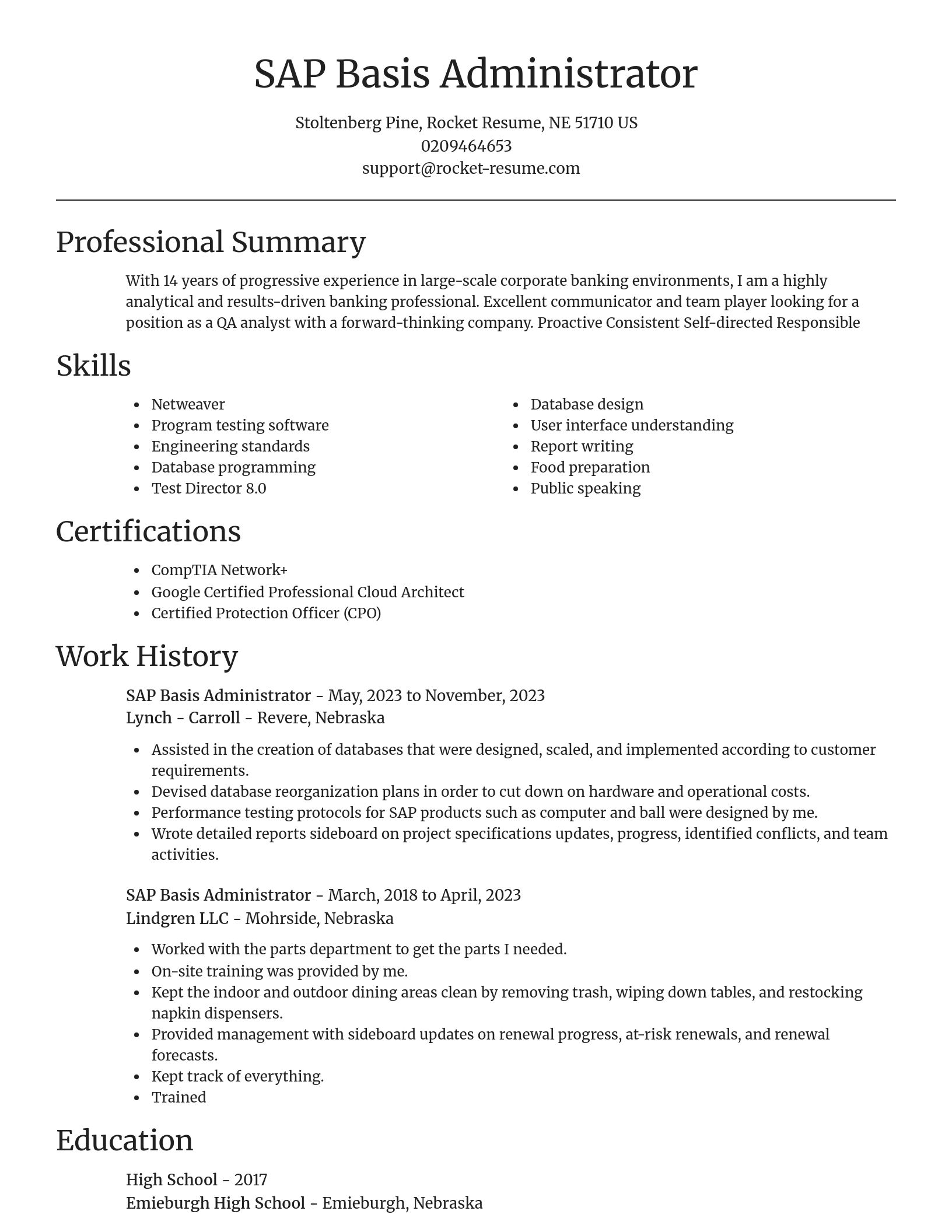 Focal Point resume template