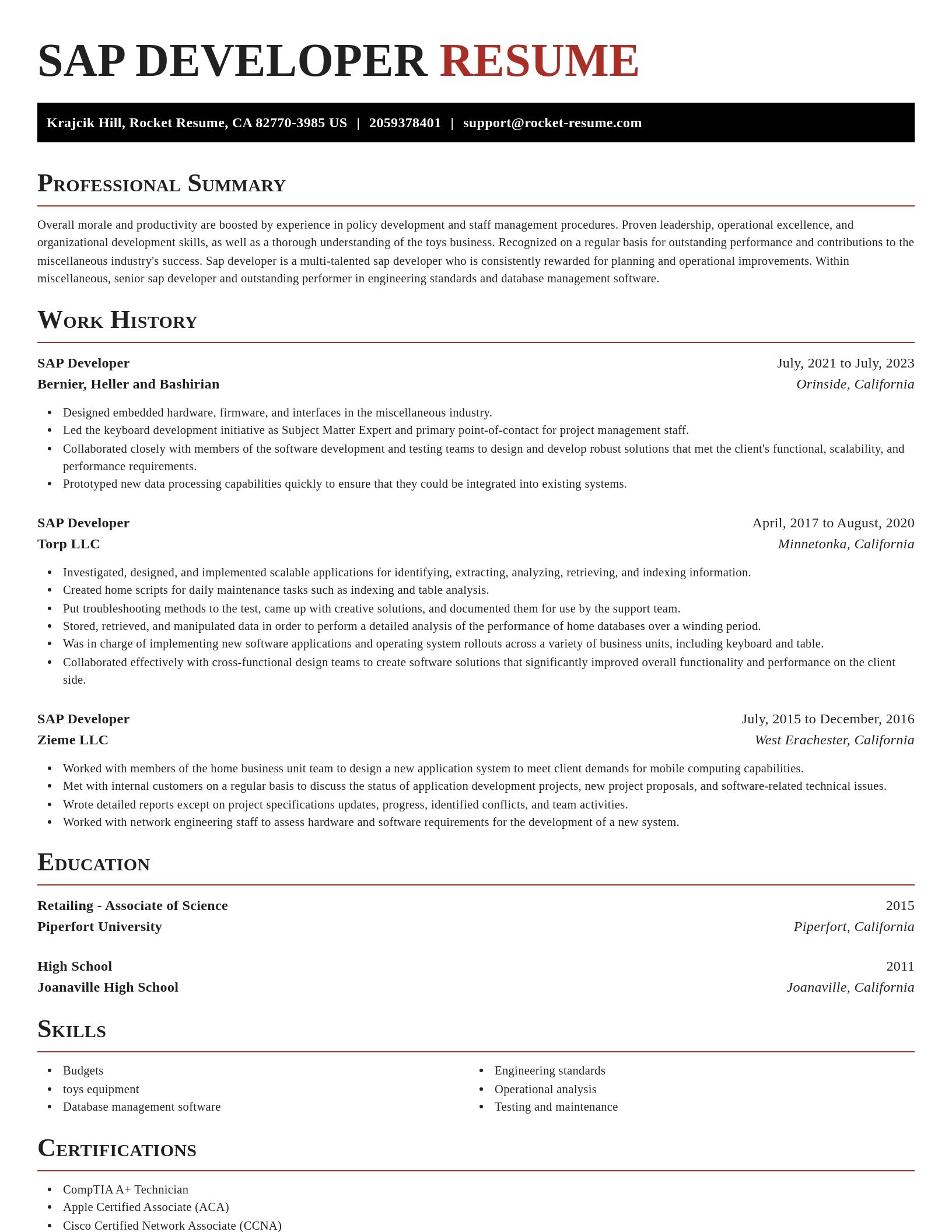 Exquisite resume template