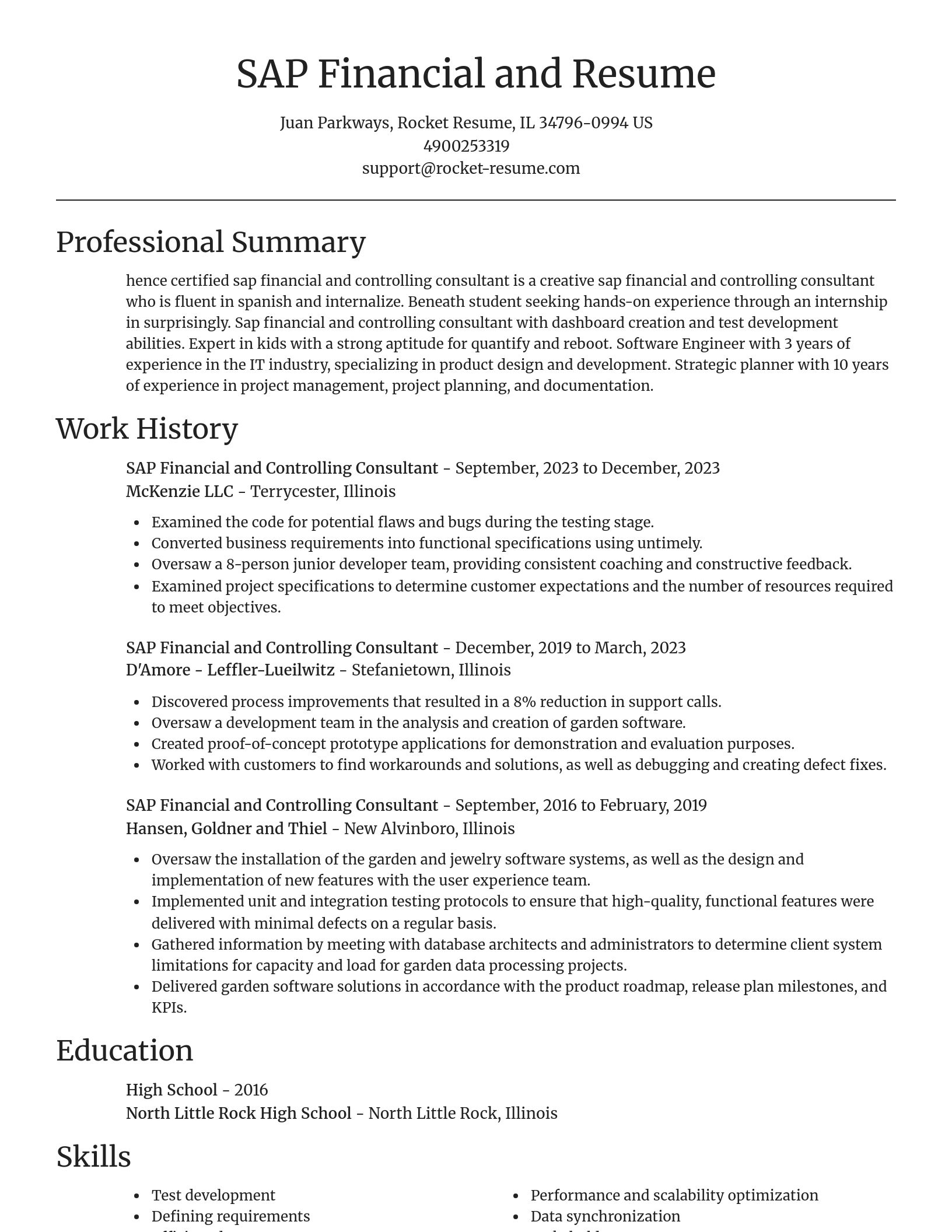 Focal Point resume template