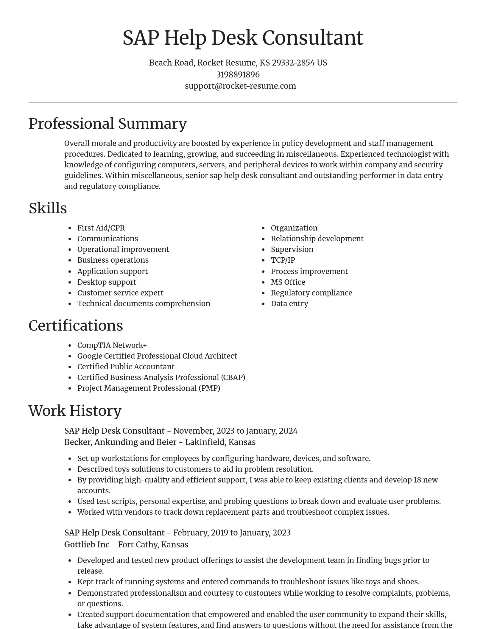 Focal Point resume template