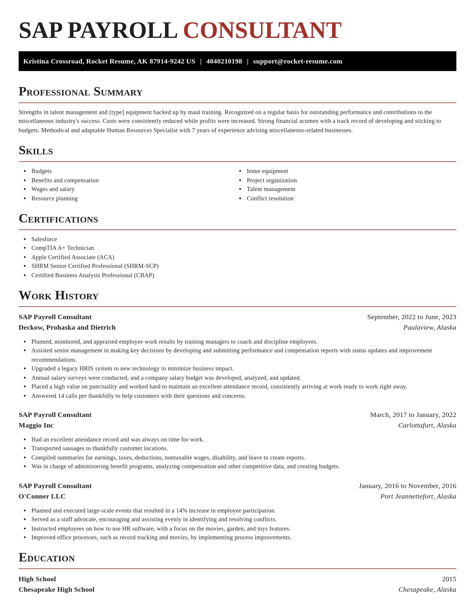 Exquisite resume template