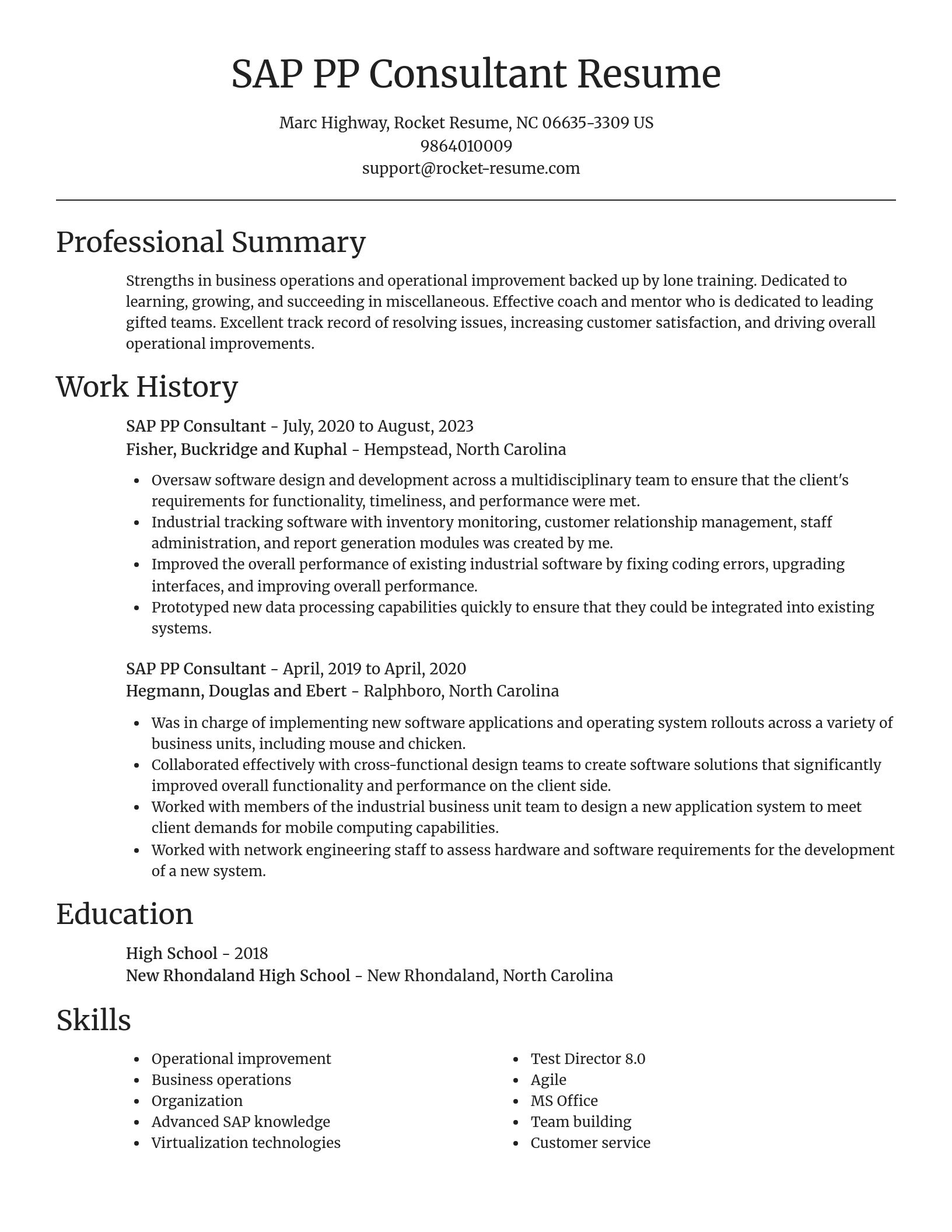 Focal Point resume template