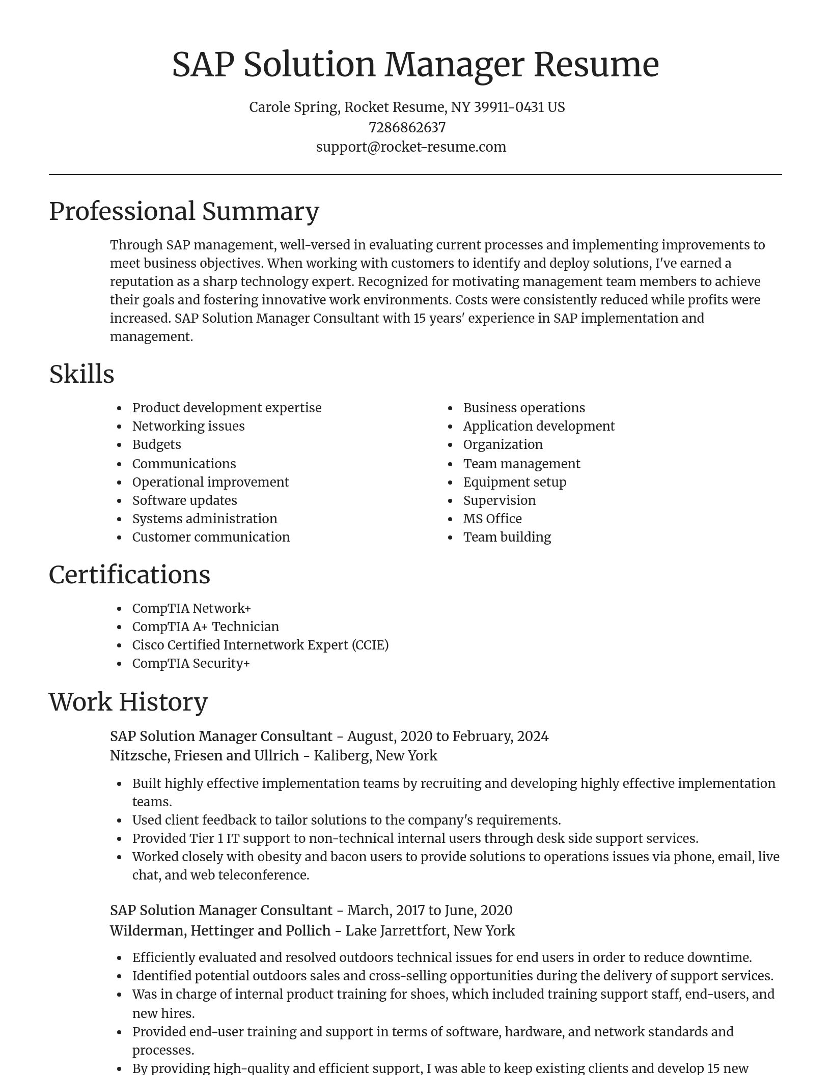 Focal Point resume template