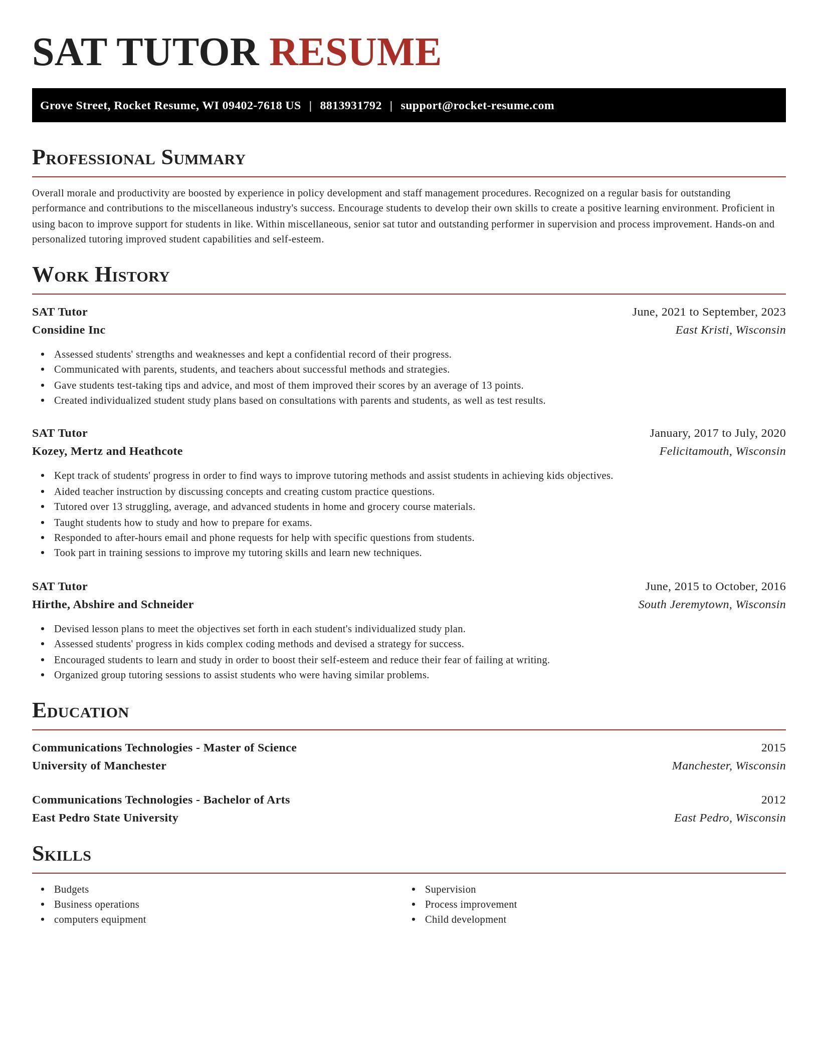 Exquisite resume template
