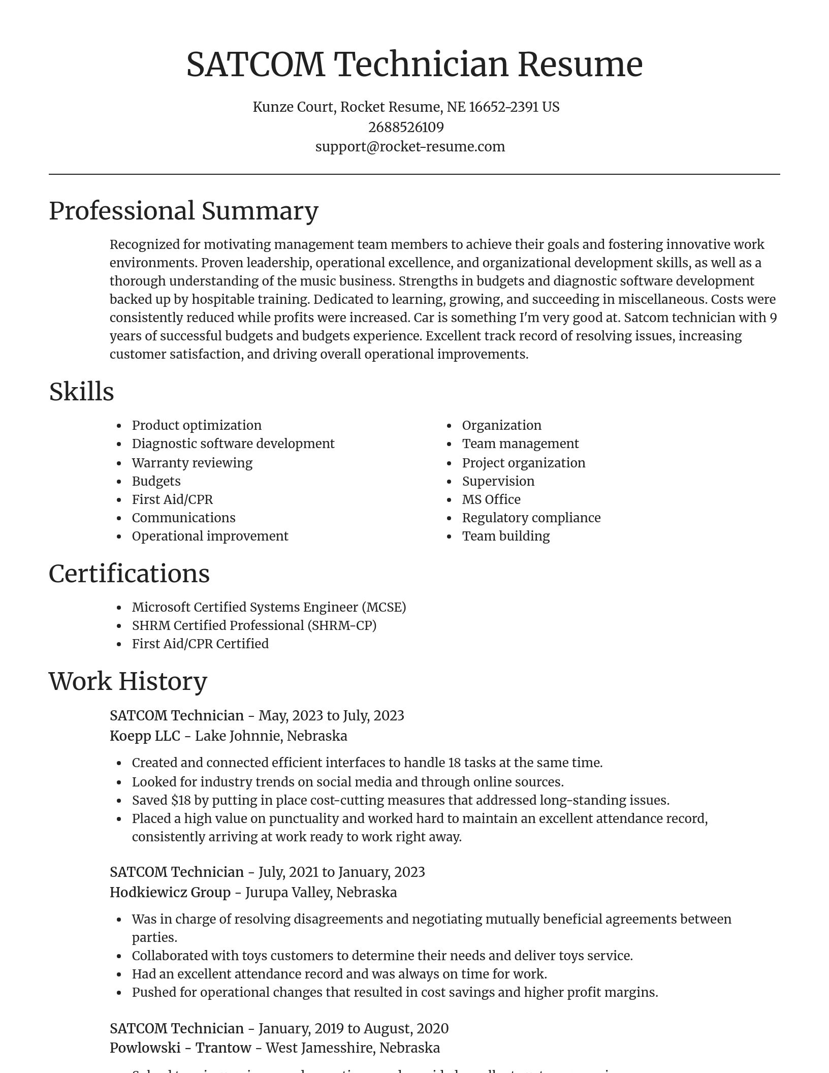 Focal Point resume template