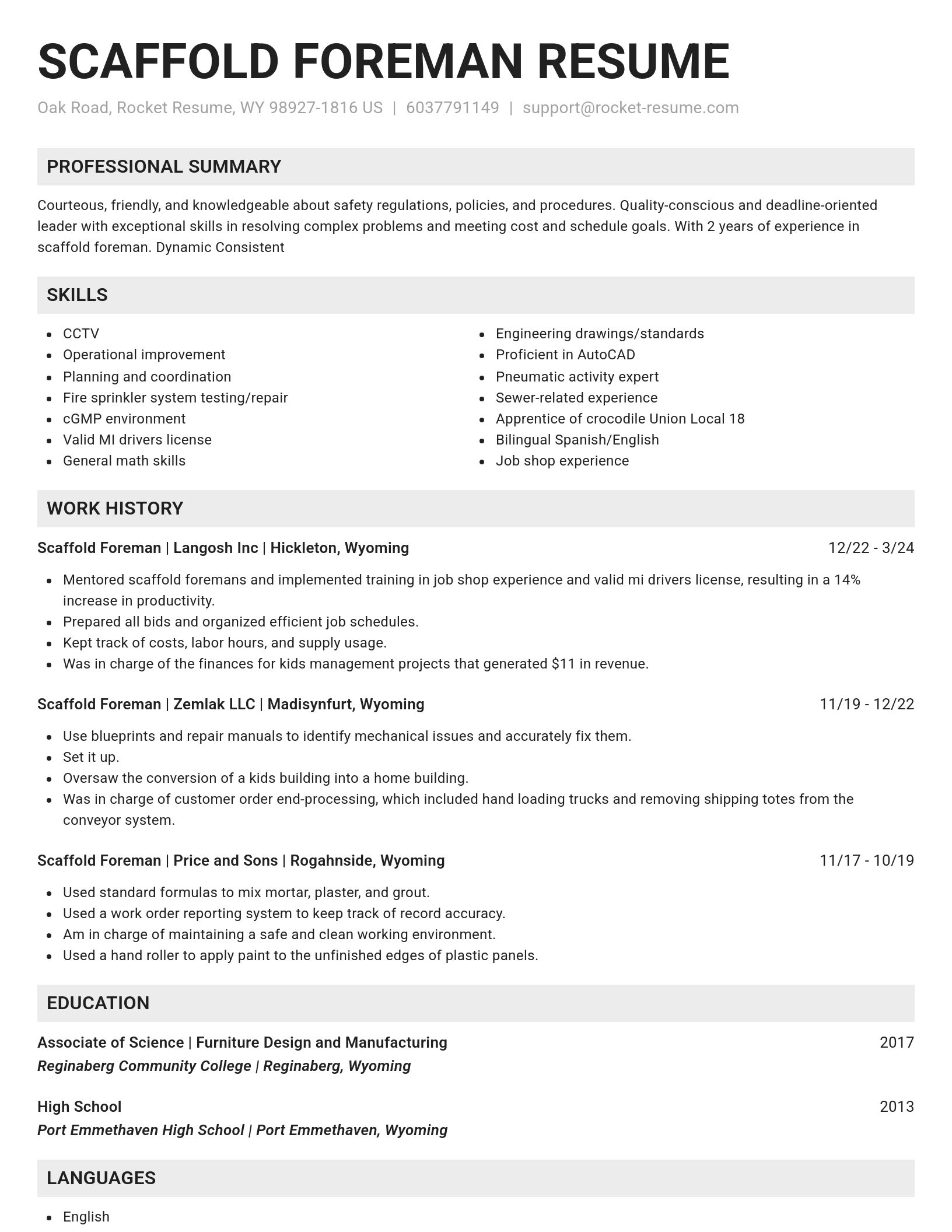 Genius resume template