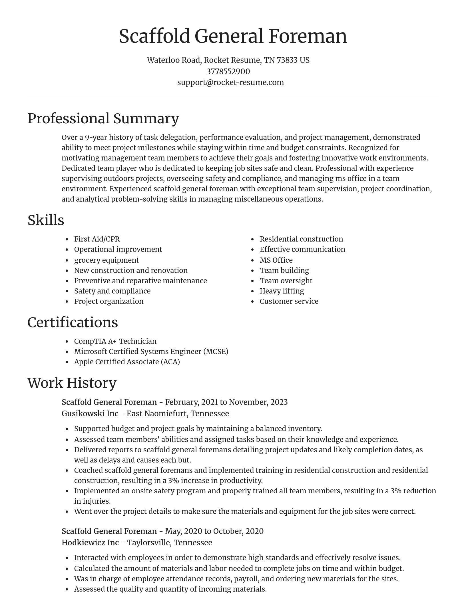Focal Point resume template