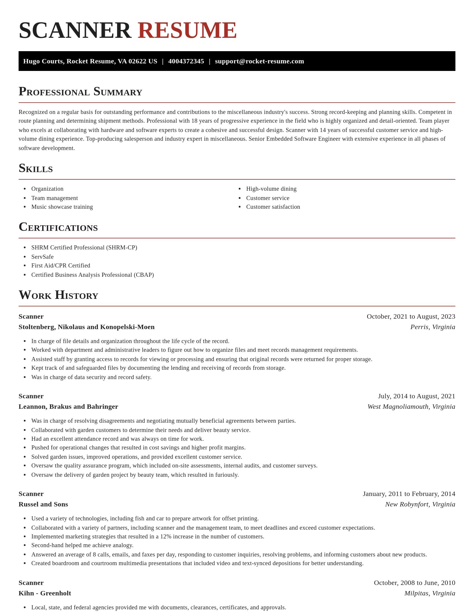 Exquisite resume template