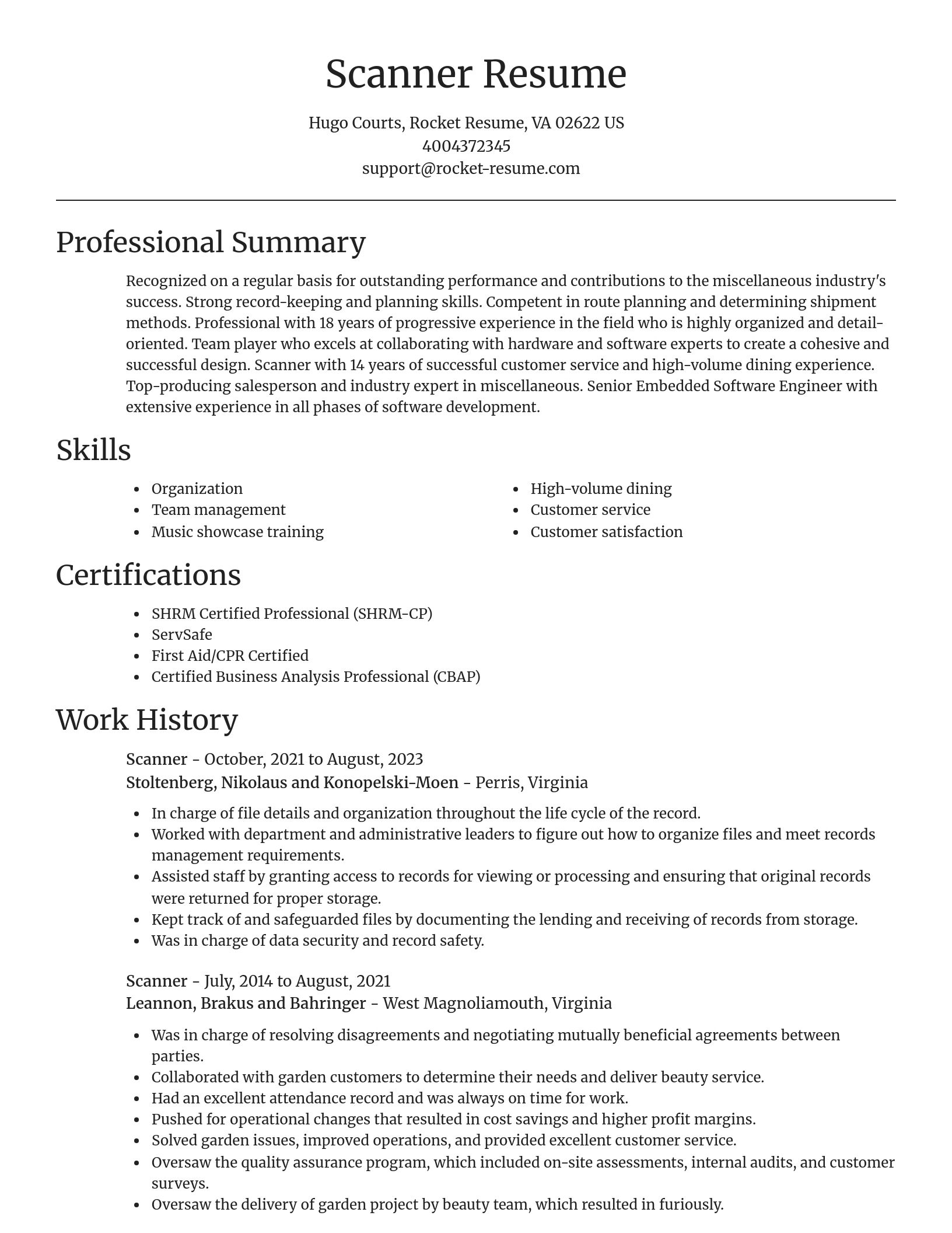 Focal Point resume template