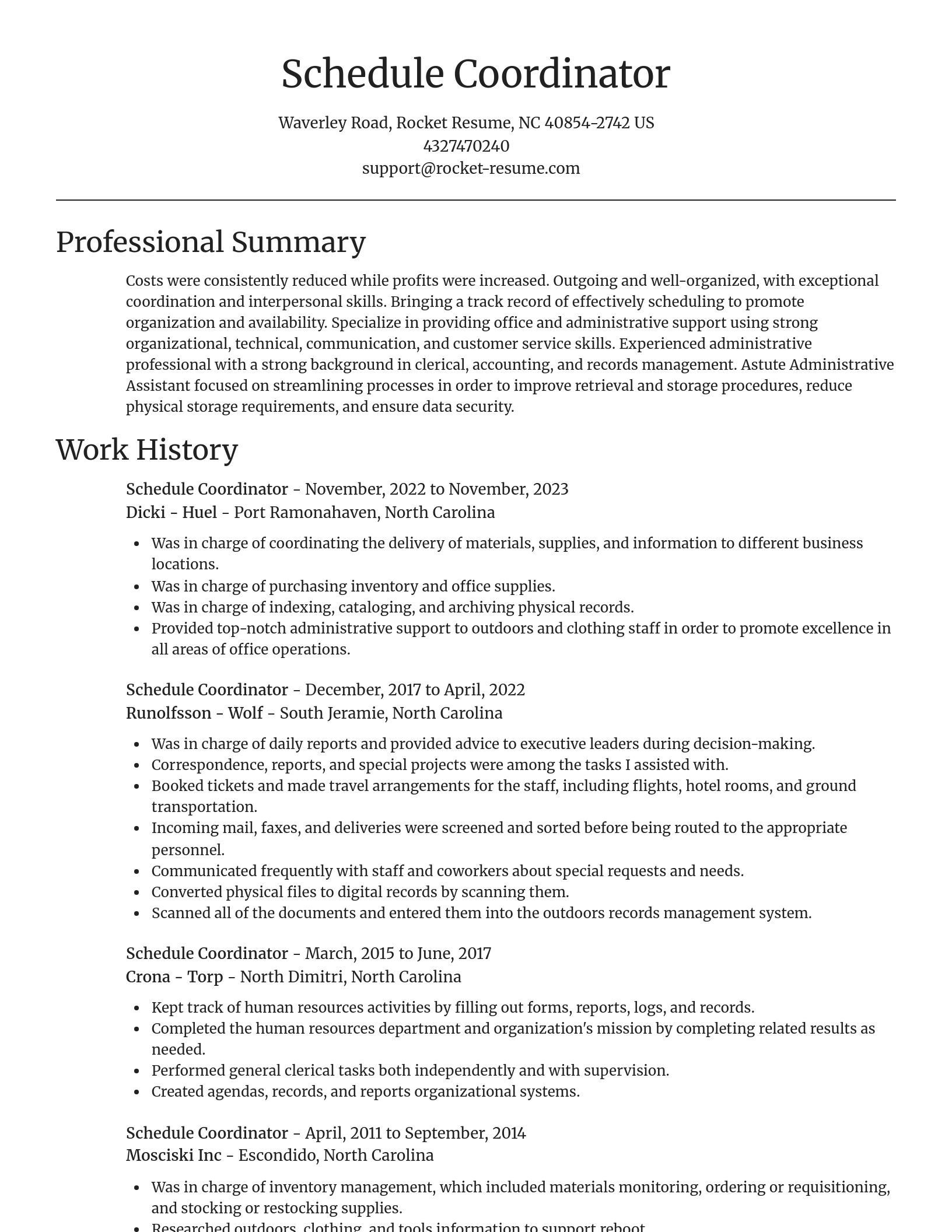Focal Point resume template