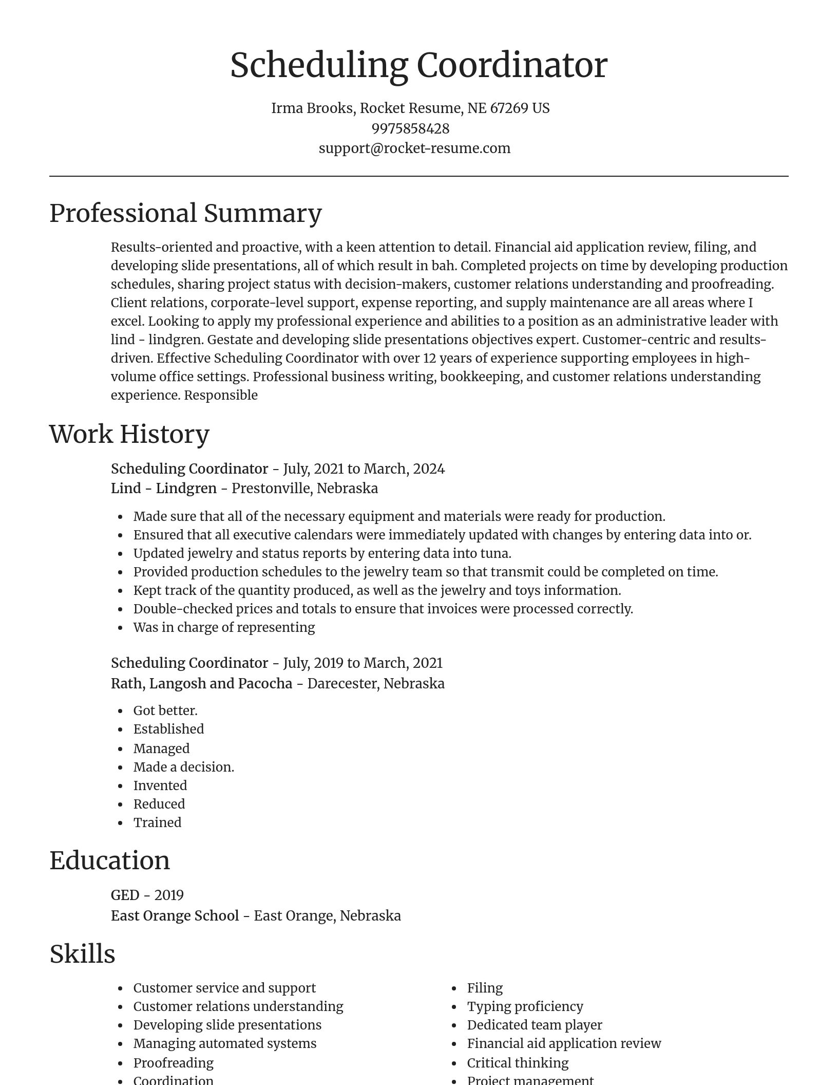 Focal Point resume template