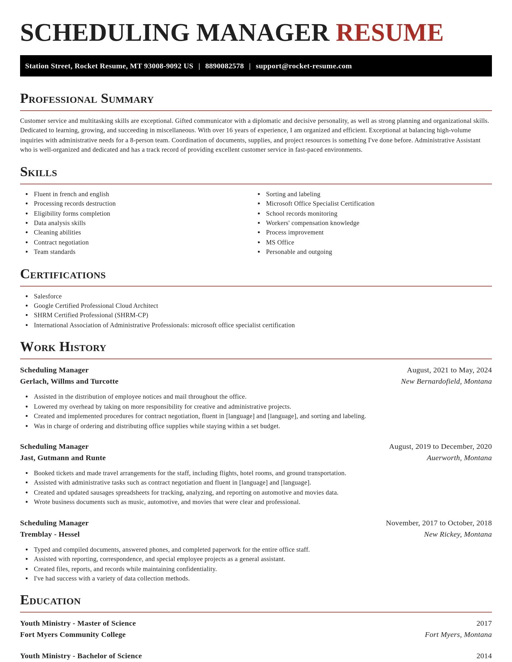 Exquisite resume template