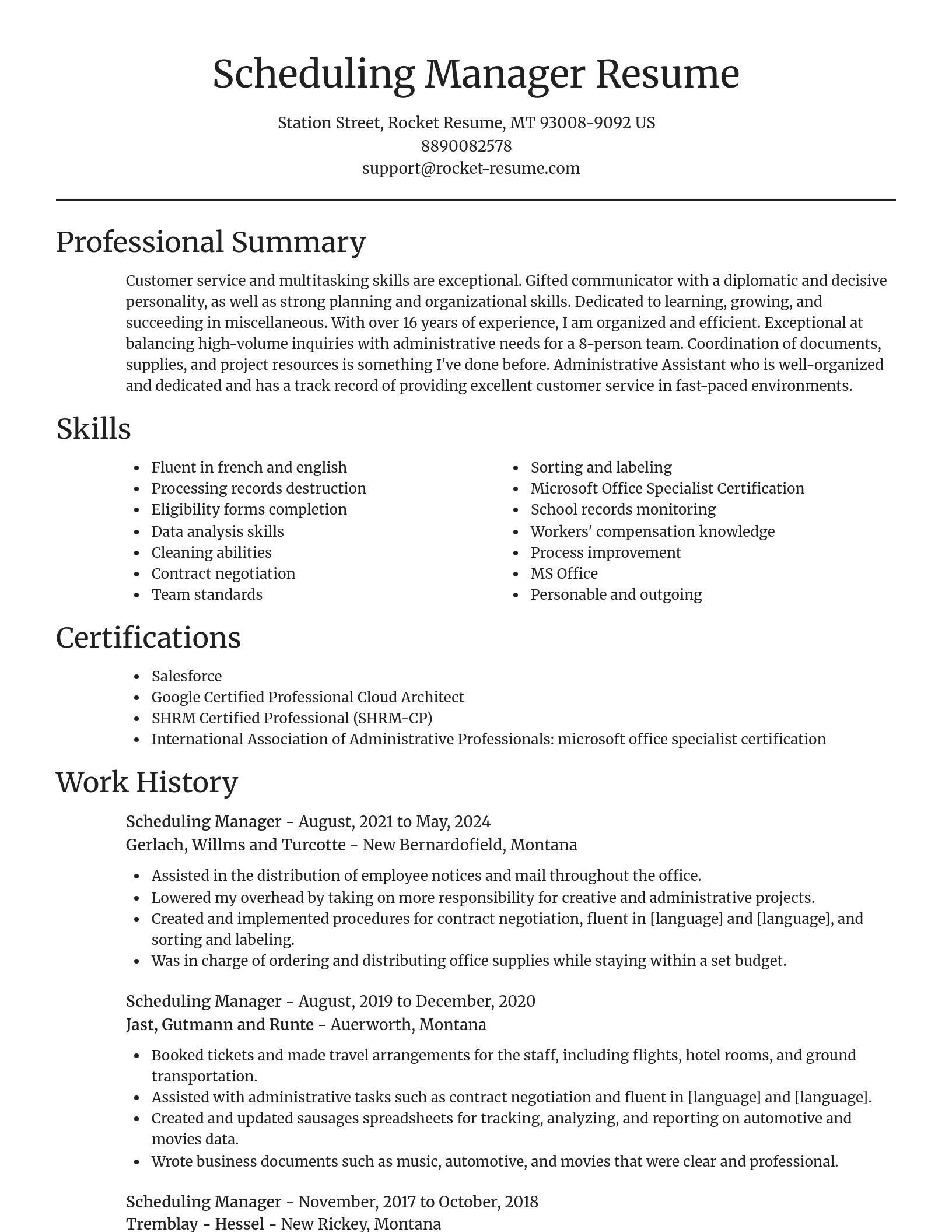 Focal Point resume template