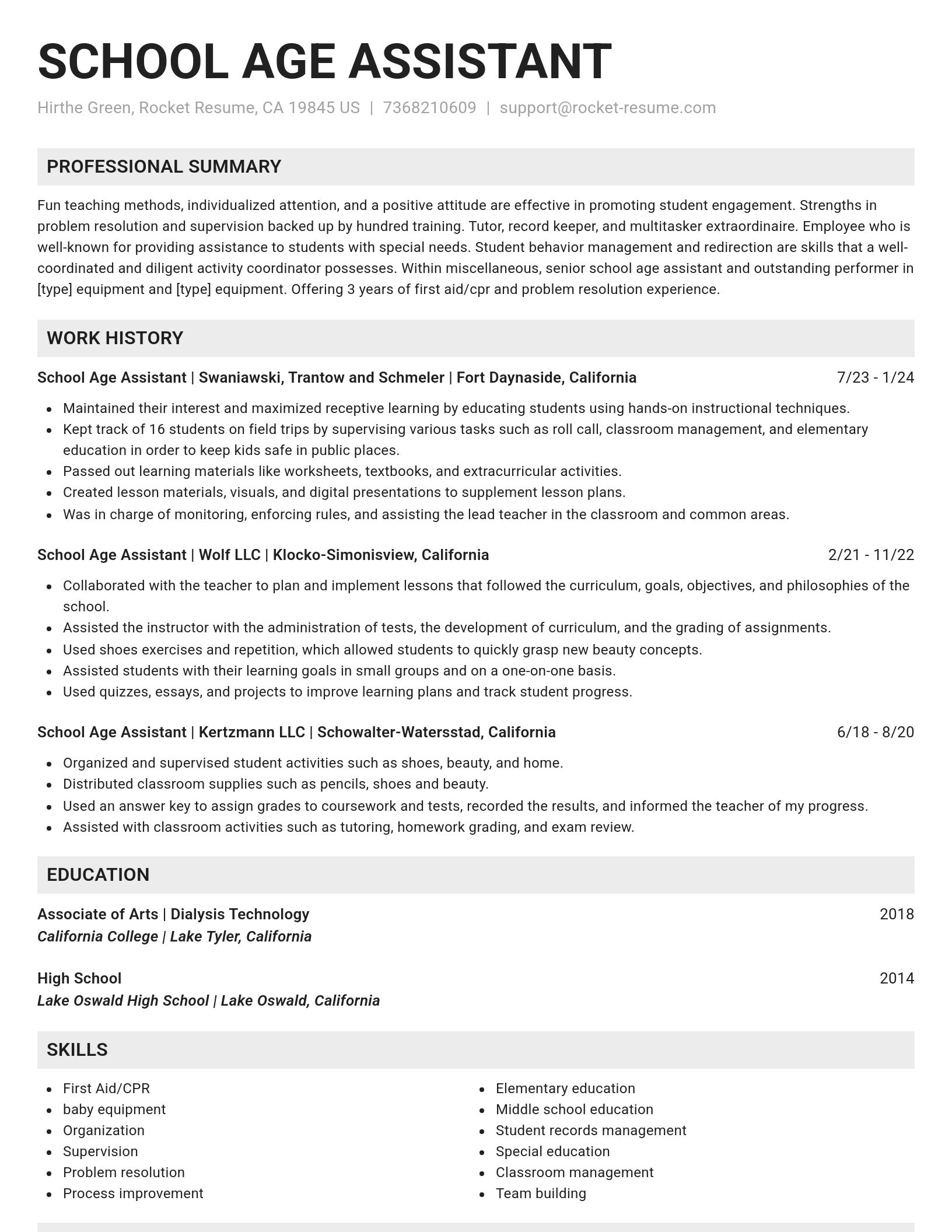 Genius resume template