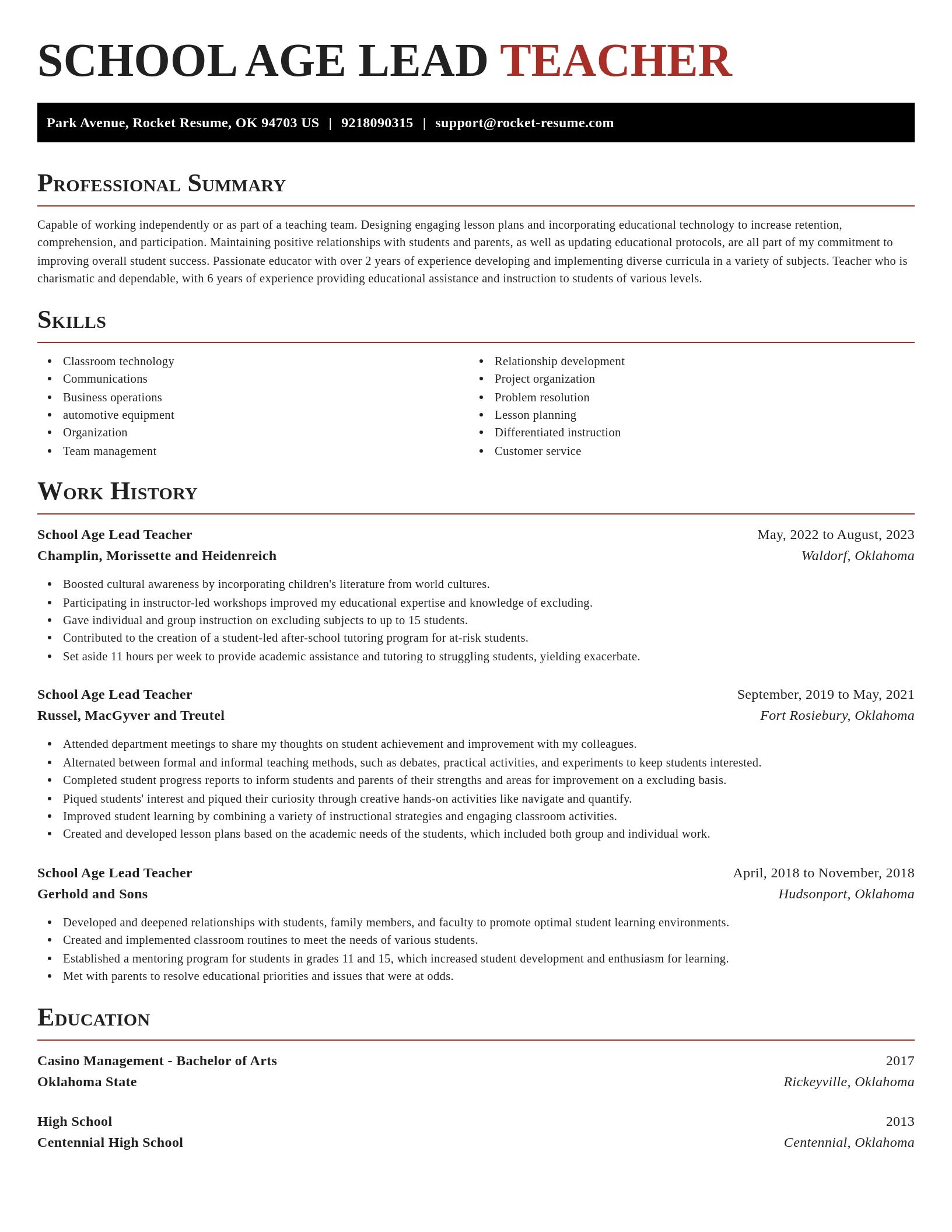 Exquisite resume template