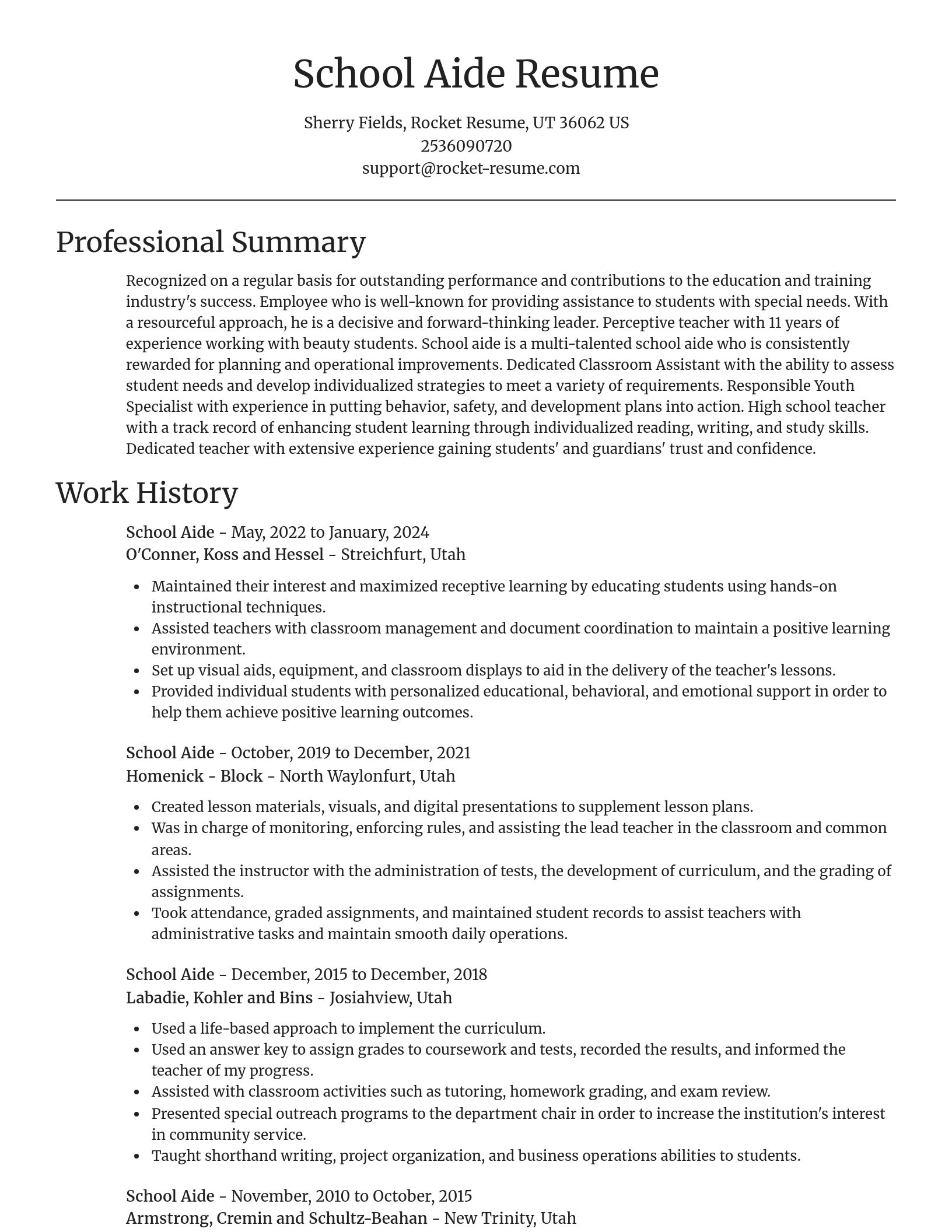 Focal Point resume template