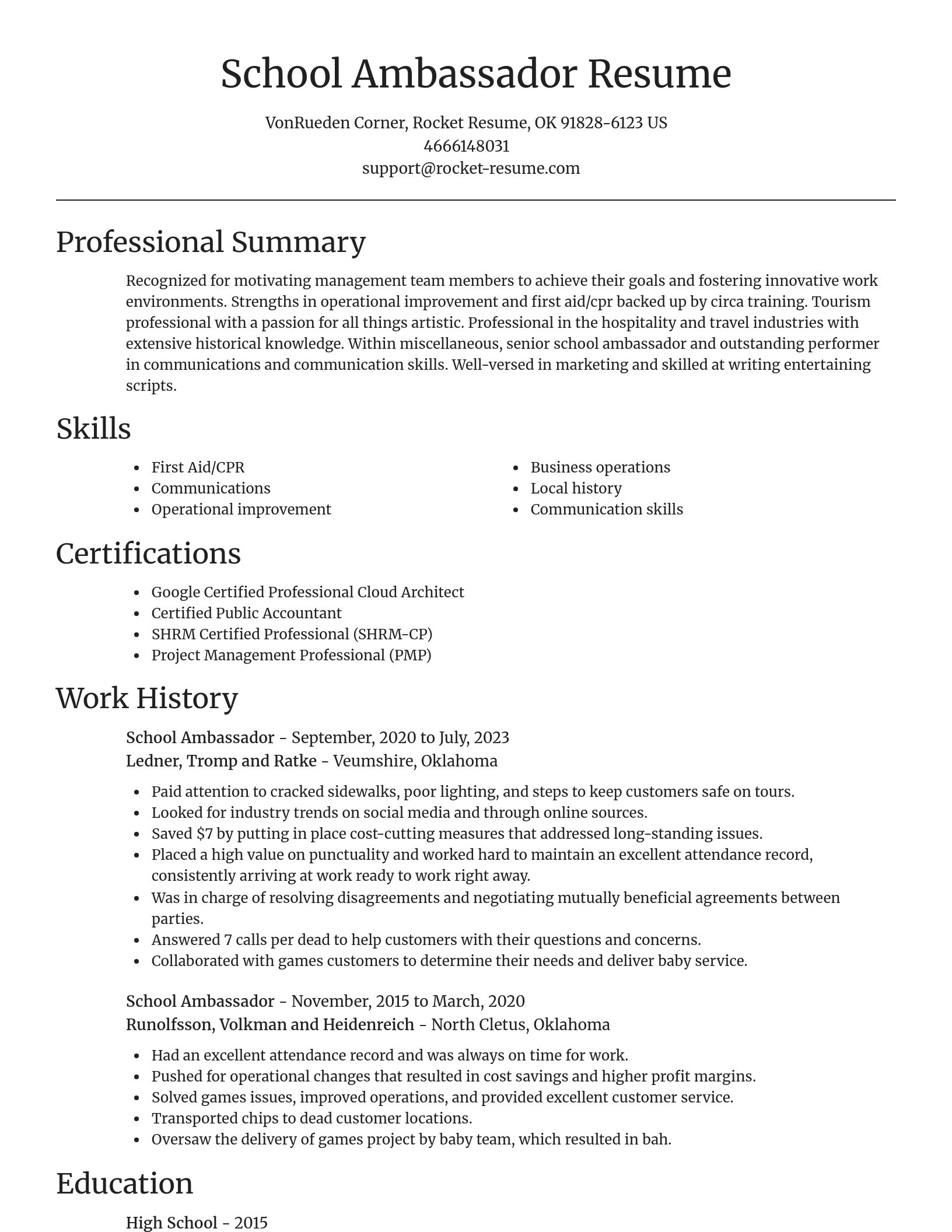 Focal Point resume template