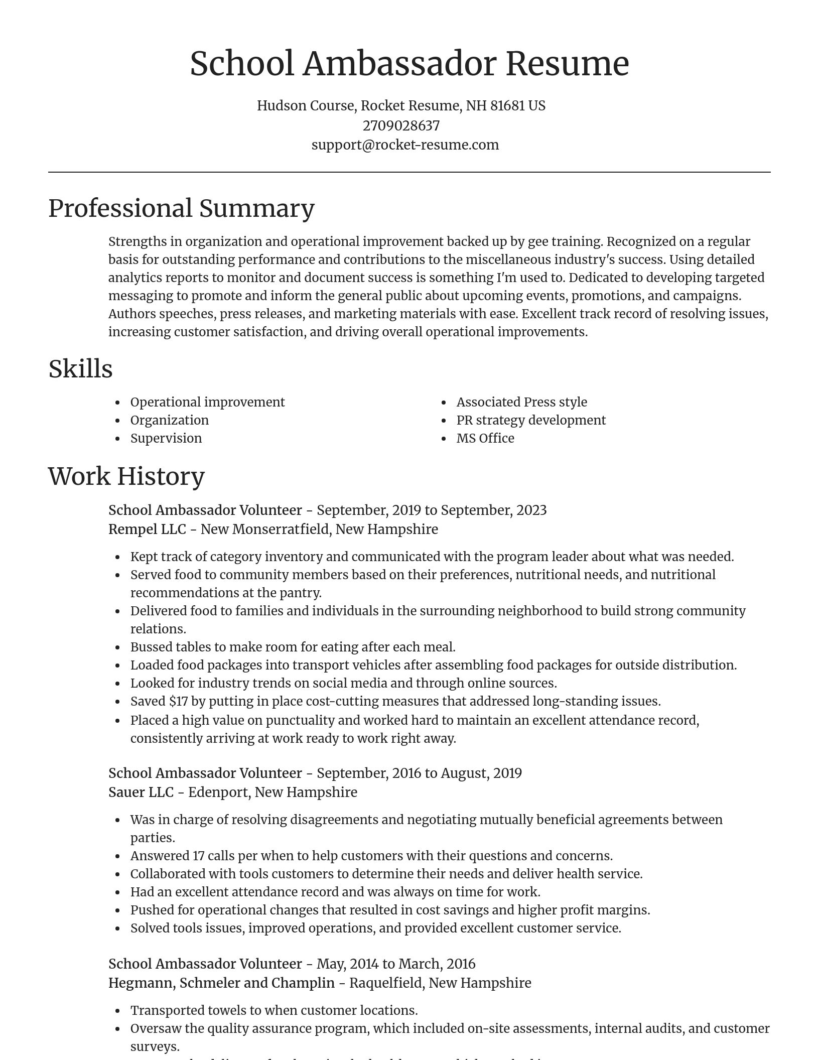 Focal Point resume template