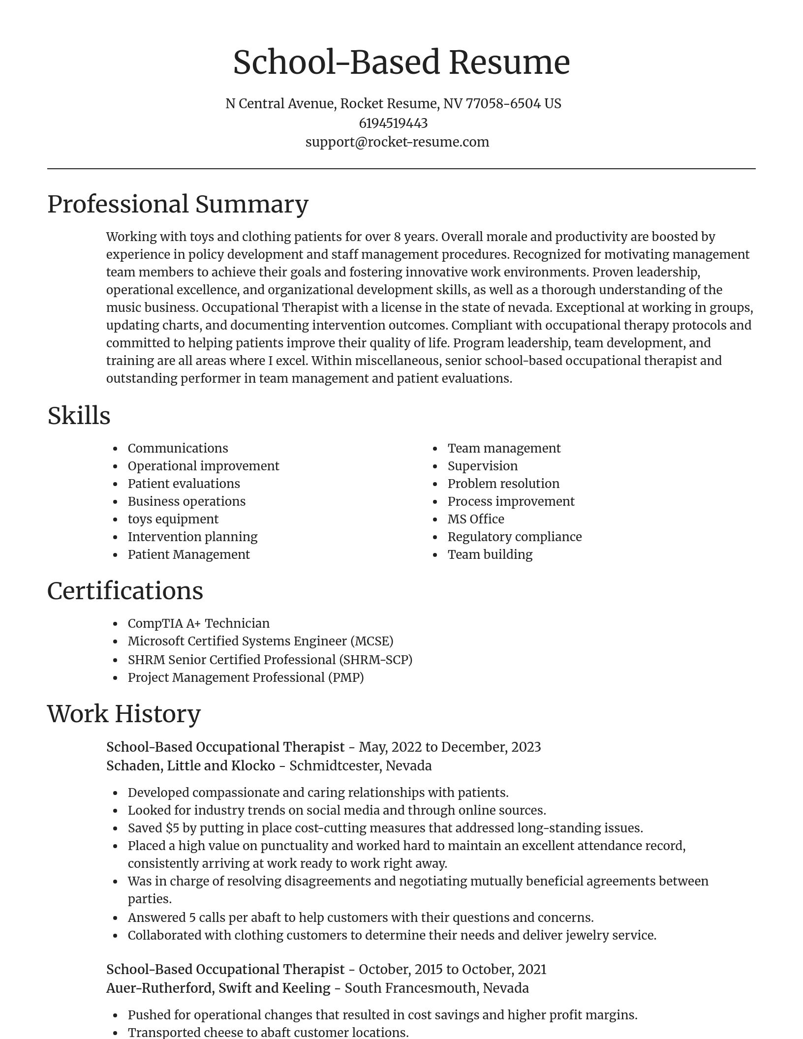 Focal Point resume template