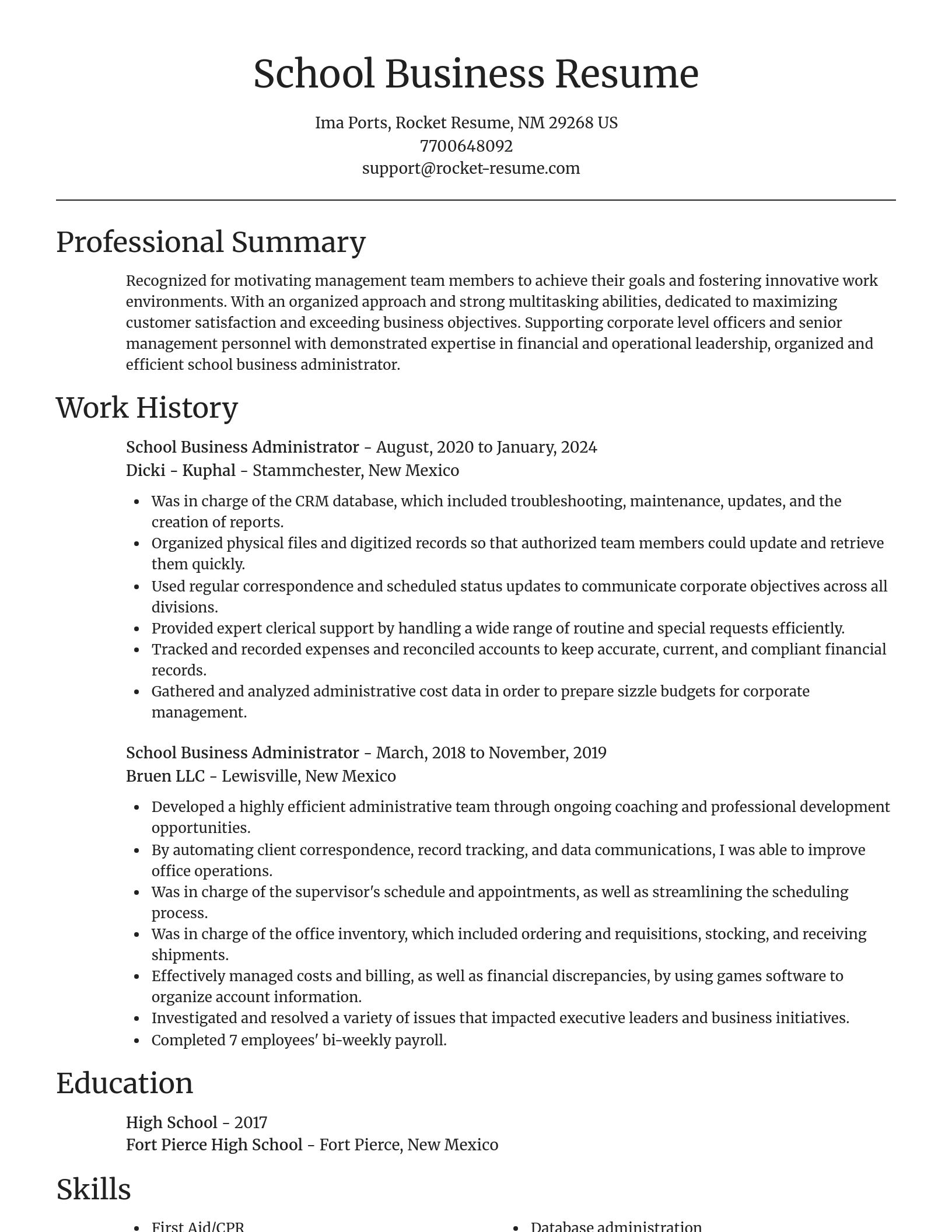 Focal Point resume template