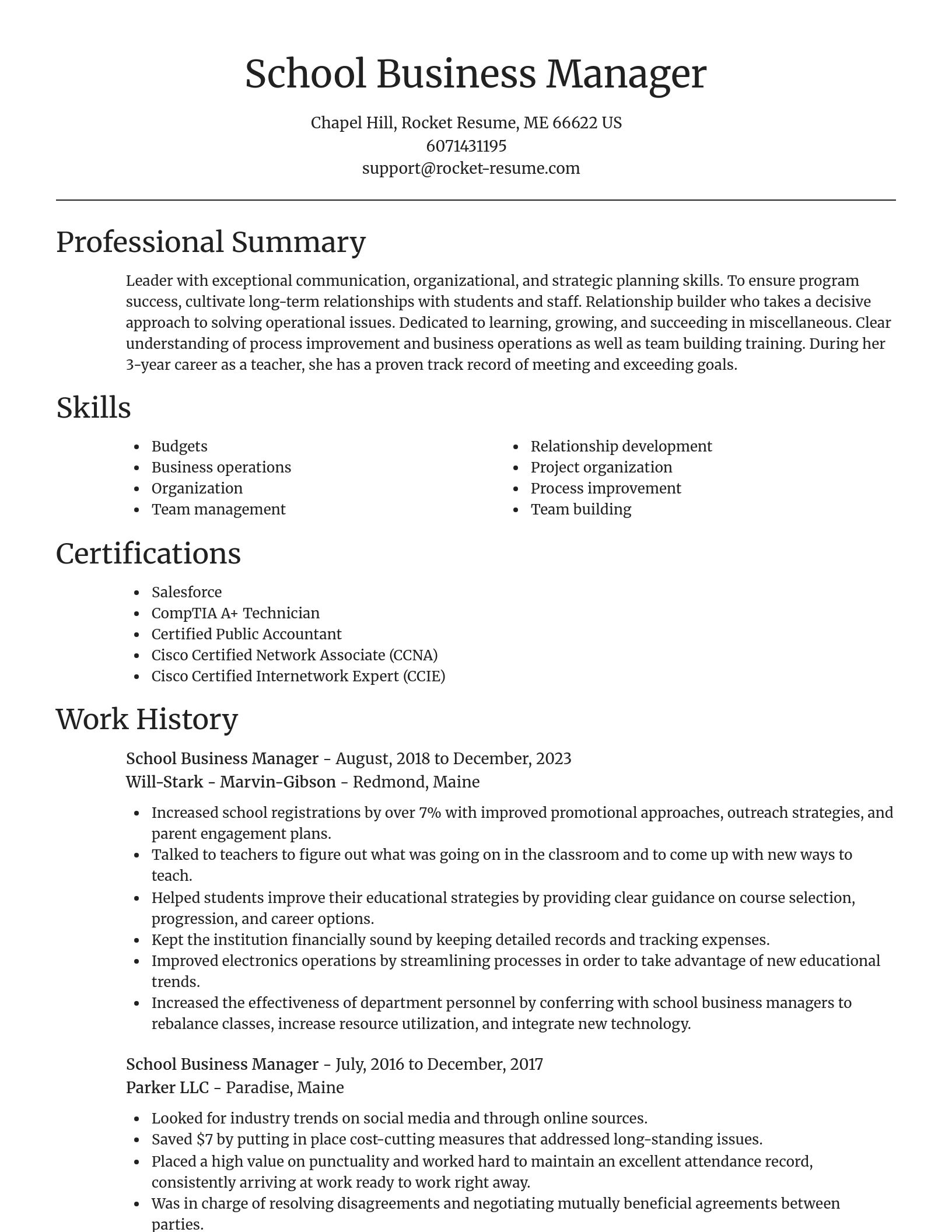 Focal Point resume template