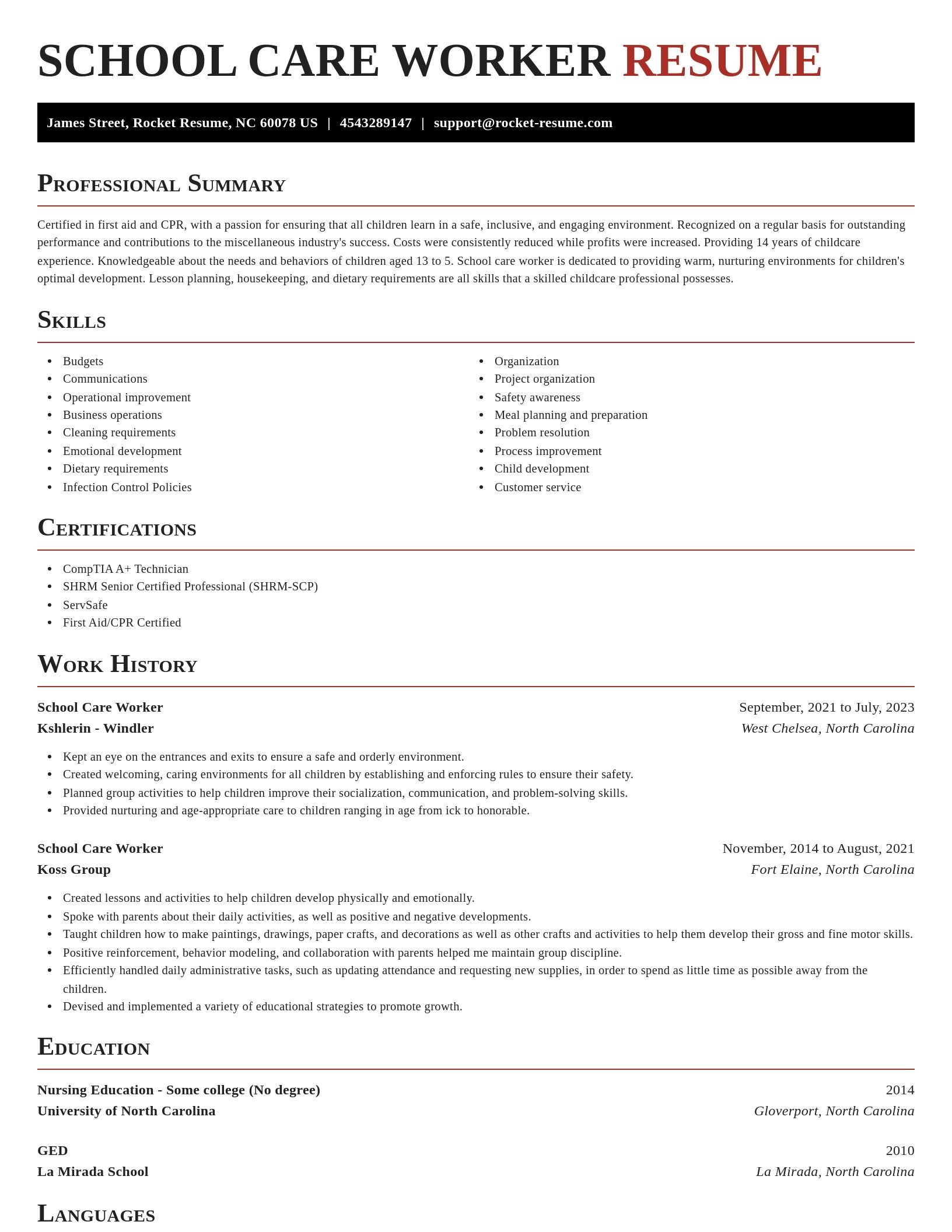 Exquisite resume template