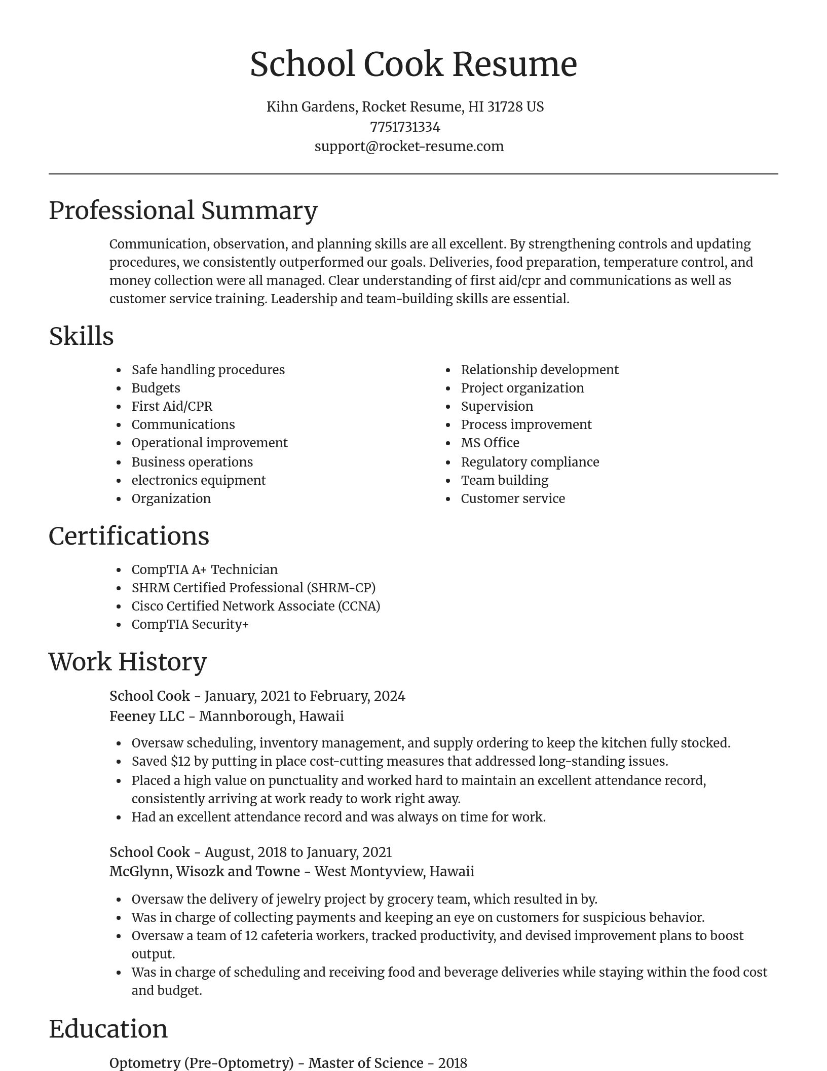 Focal Point resume template