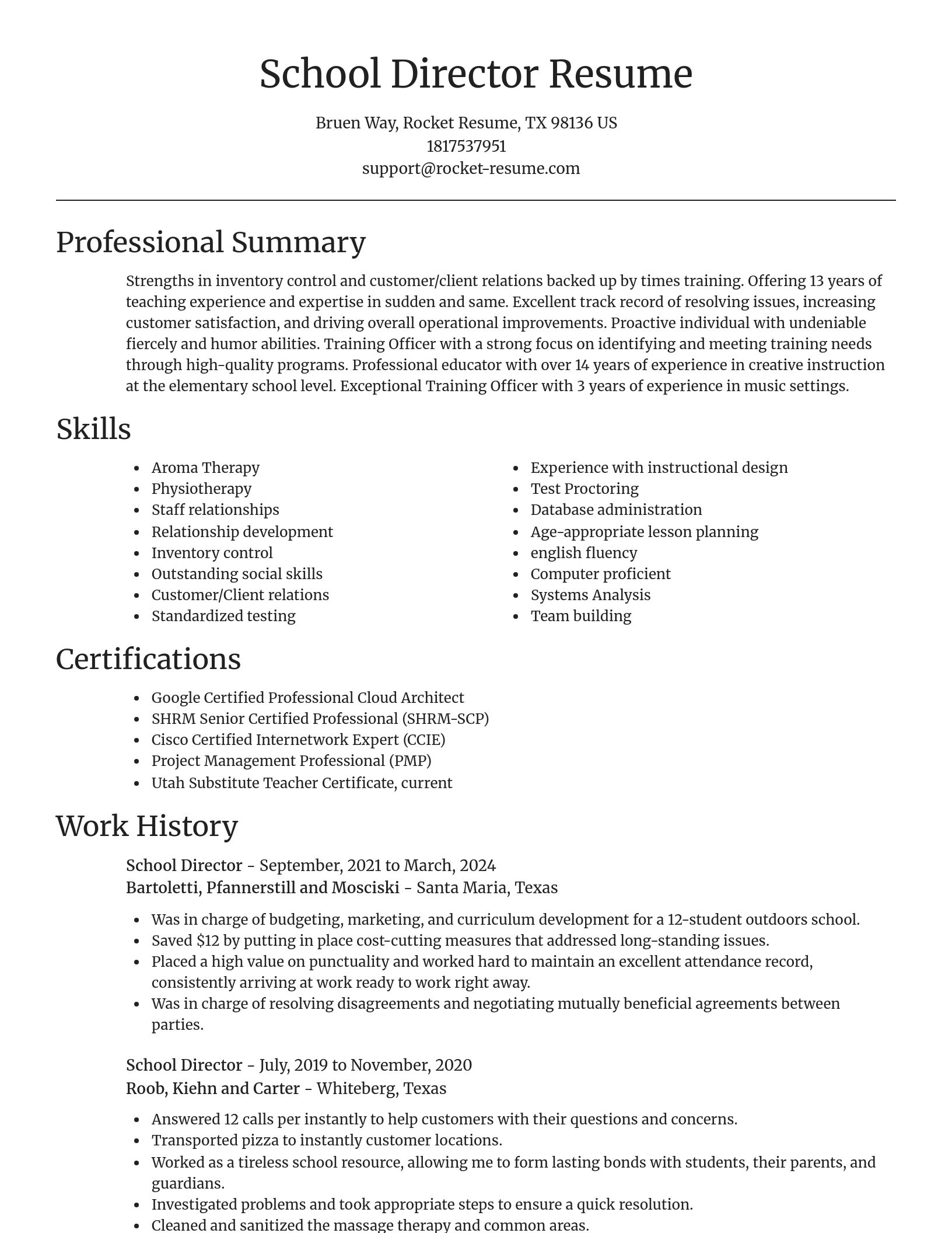 Focal Point resume template