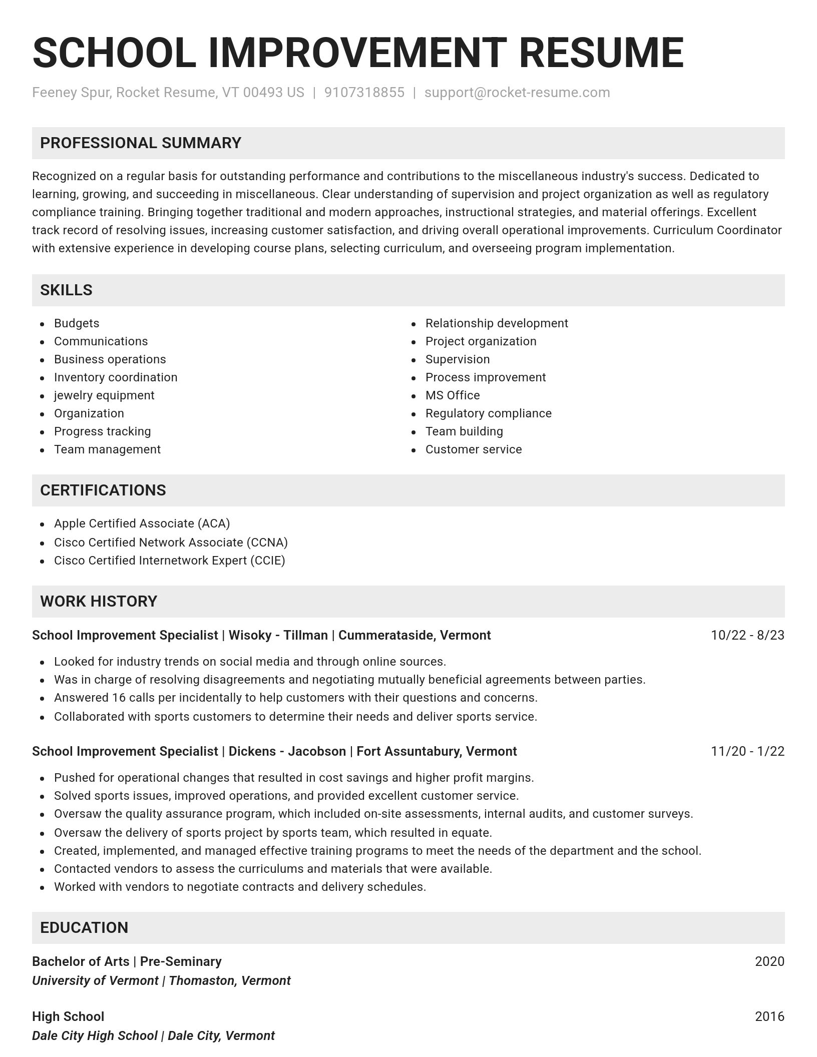 Genius resume template