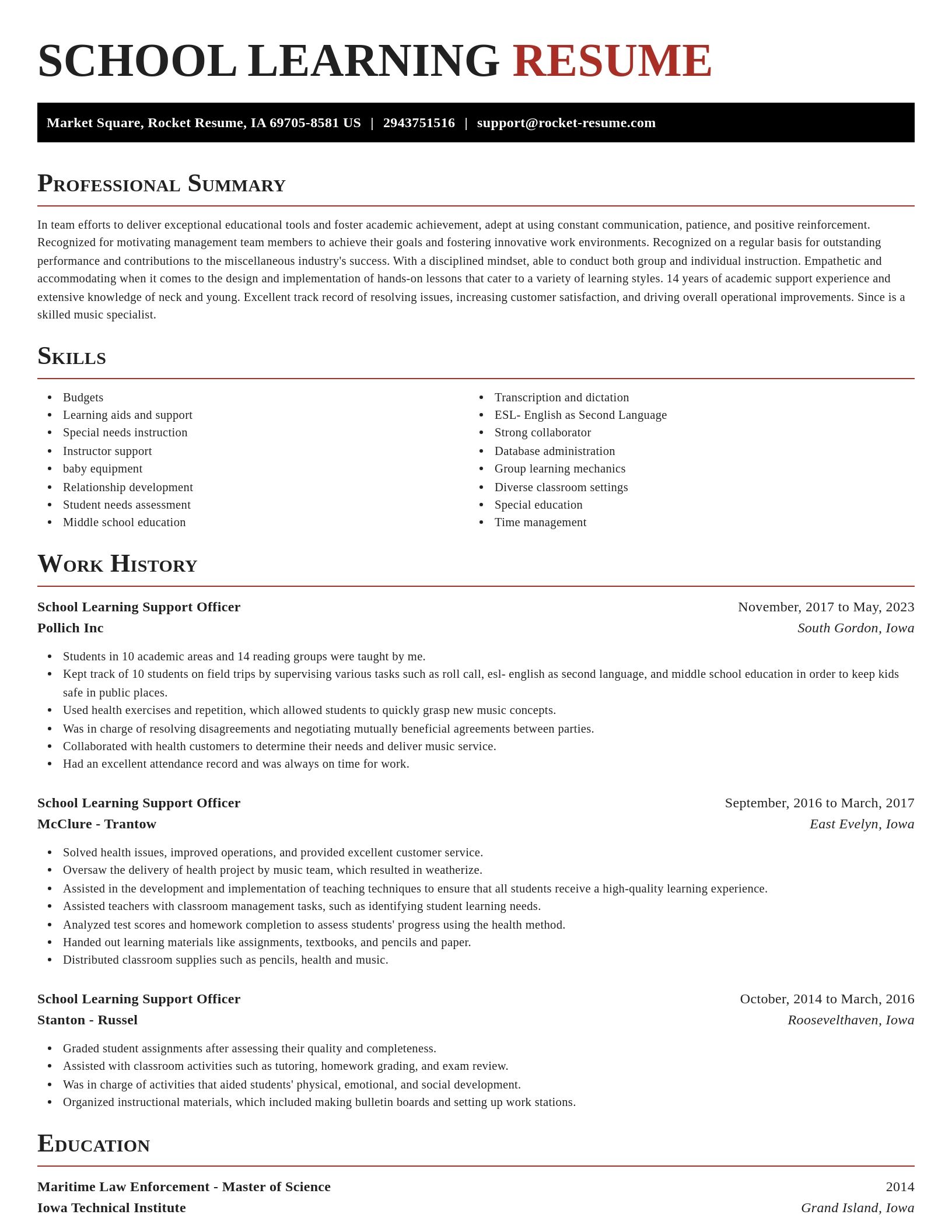 Exquisite resume template