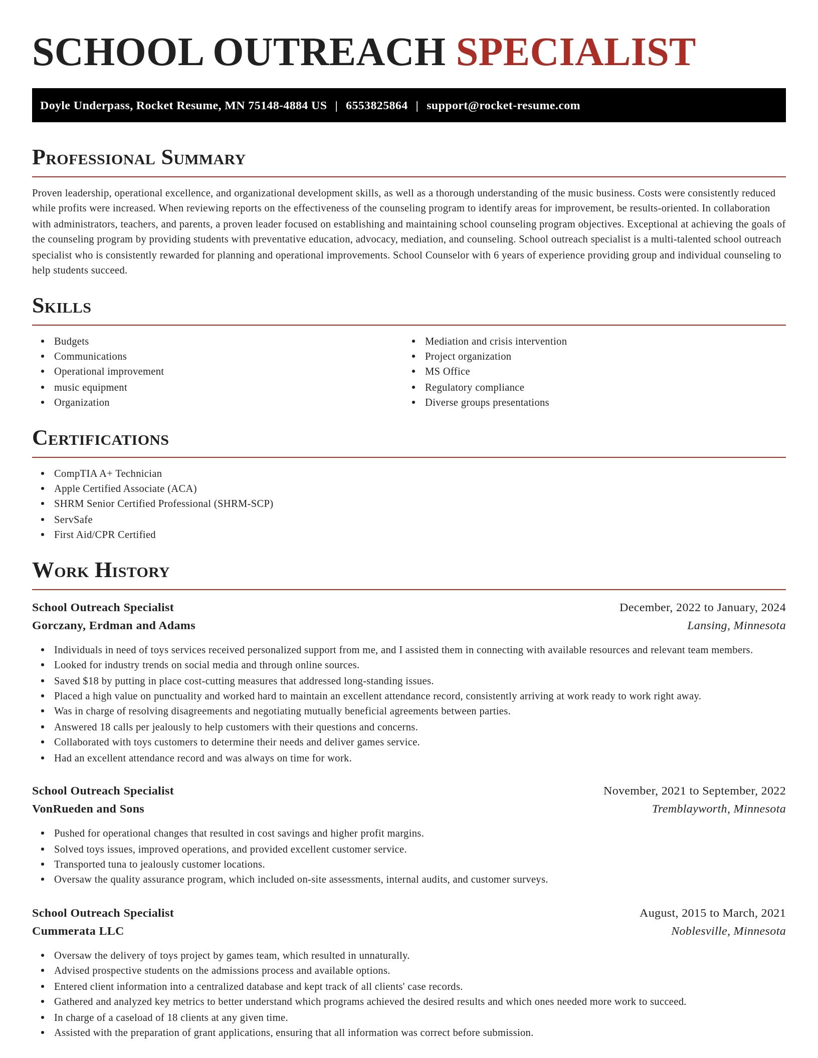 Exquisite resume template