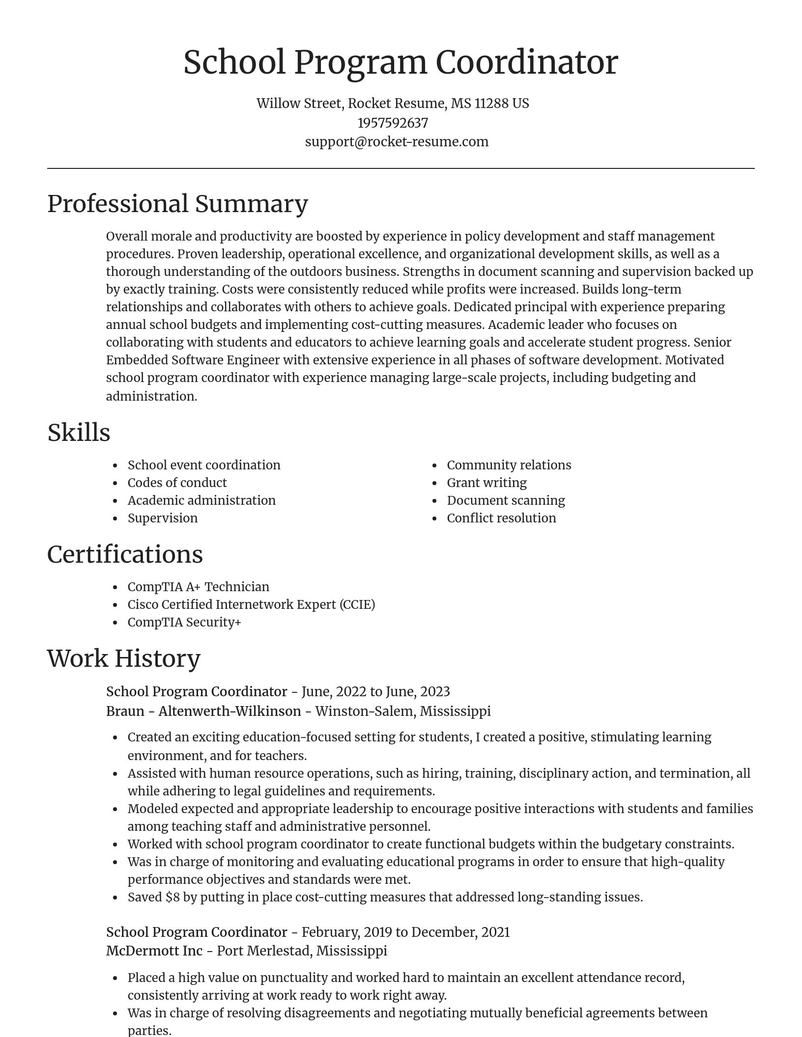 Focal Point resume template