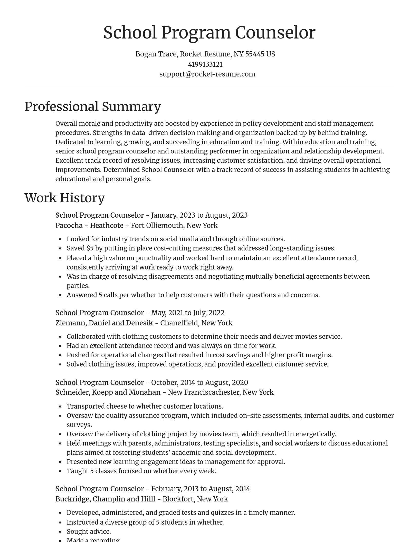 Focal Point resume template