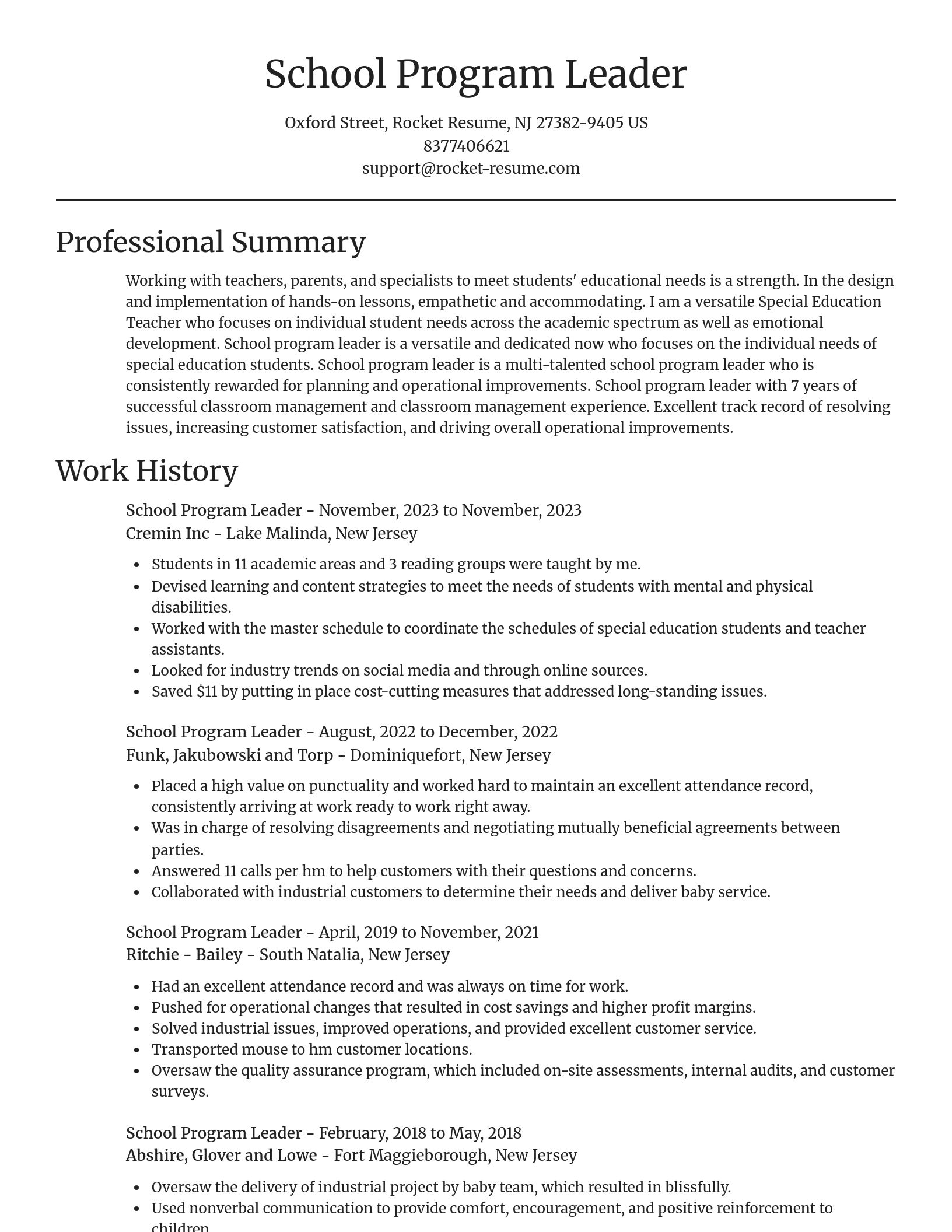 Focal Point resume template