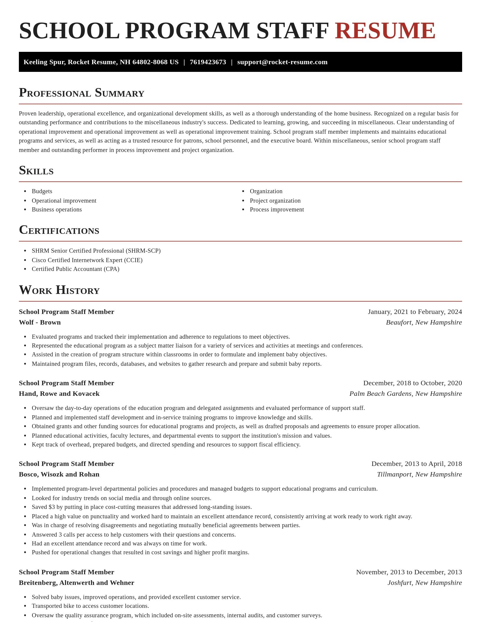 Exquisite resume template