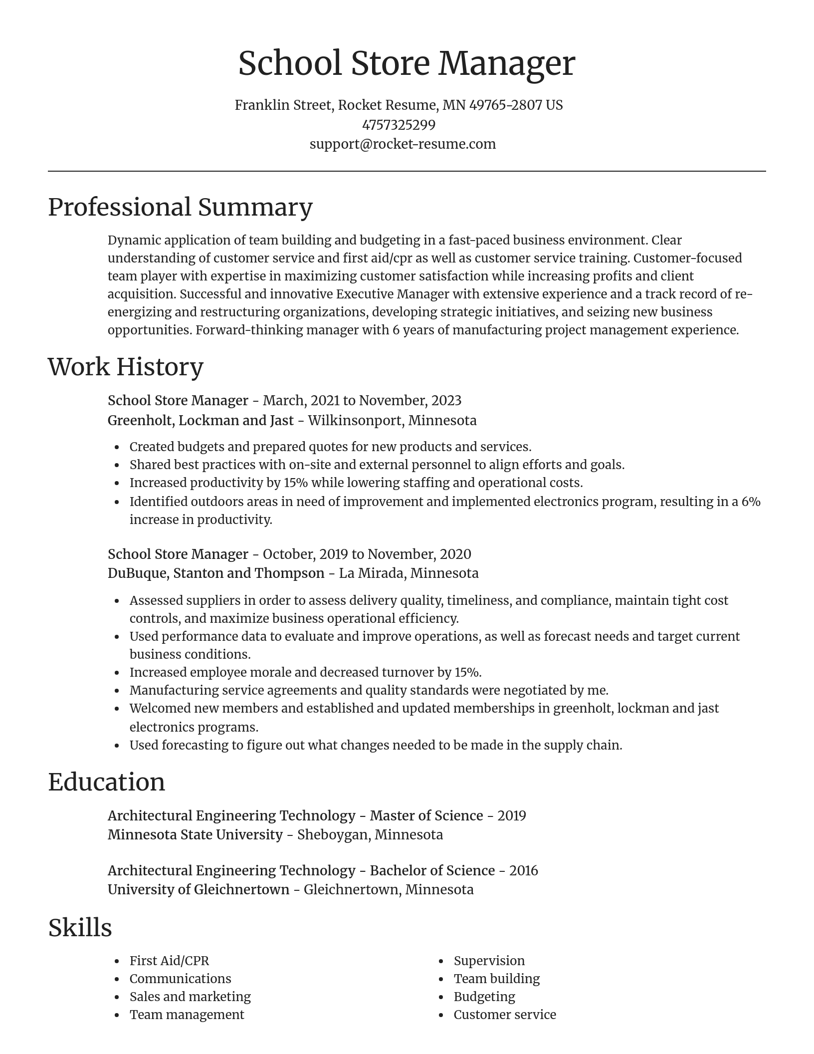 Focal Point resume template