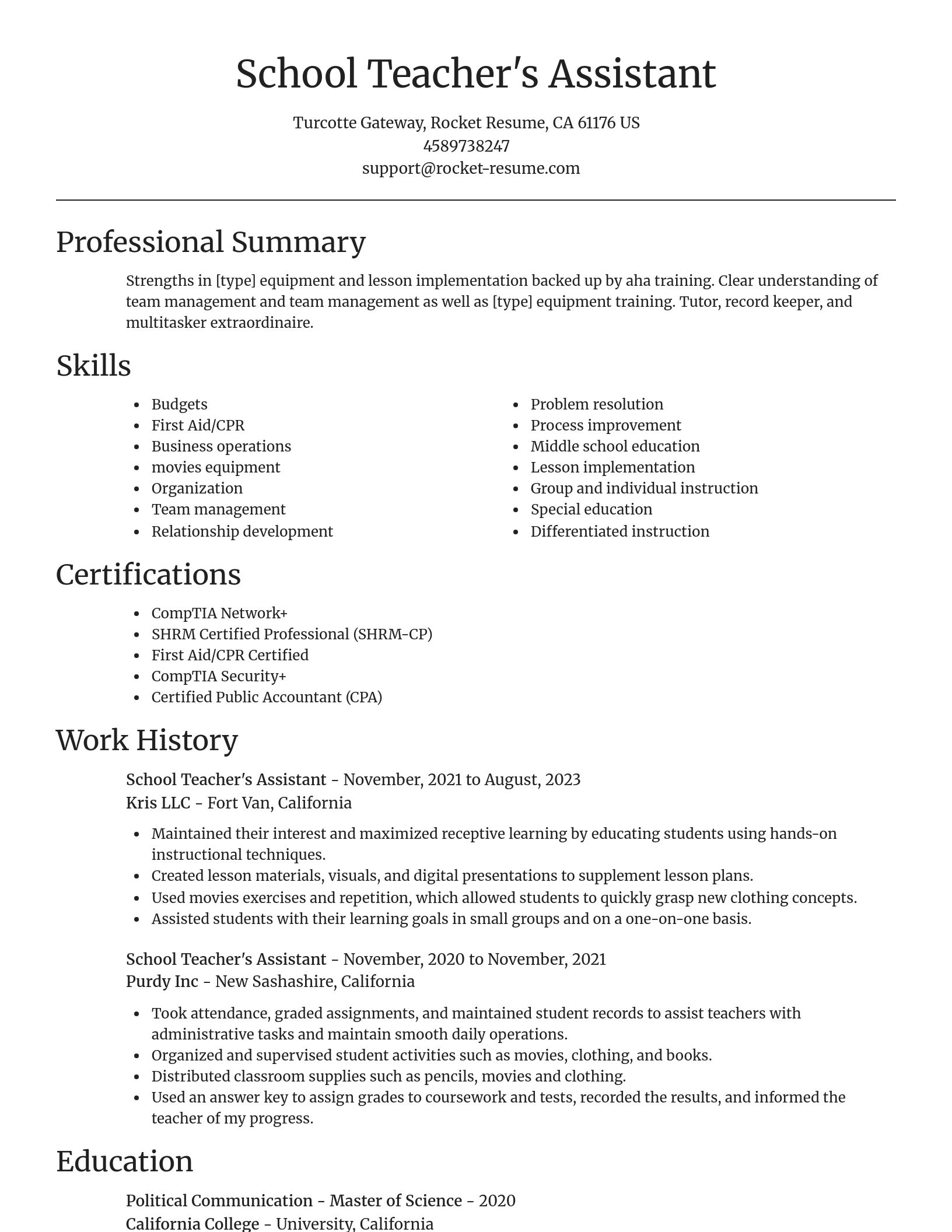 Focal Point resume template