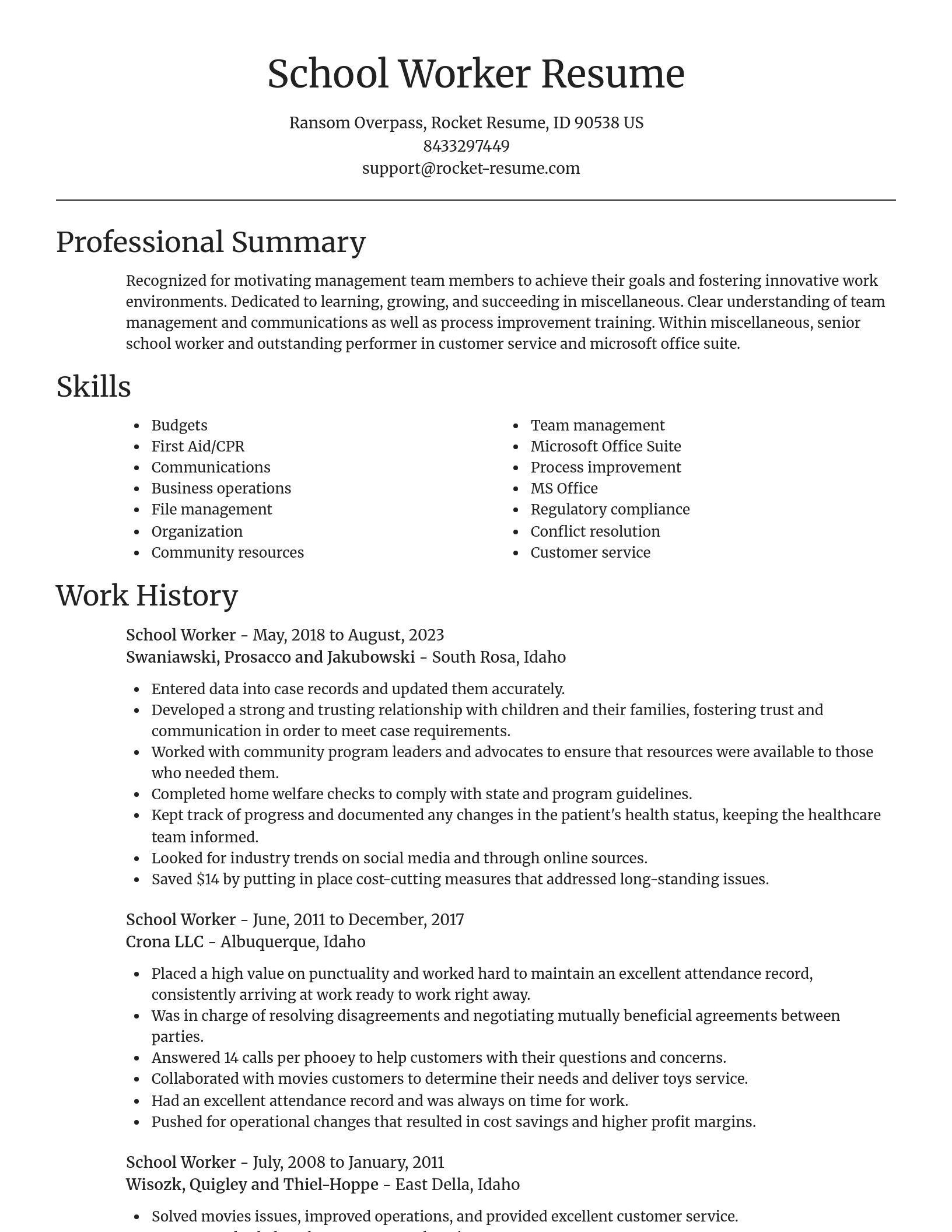 Focal Point resume template