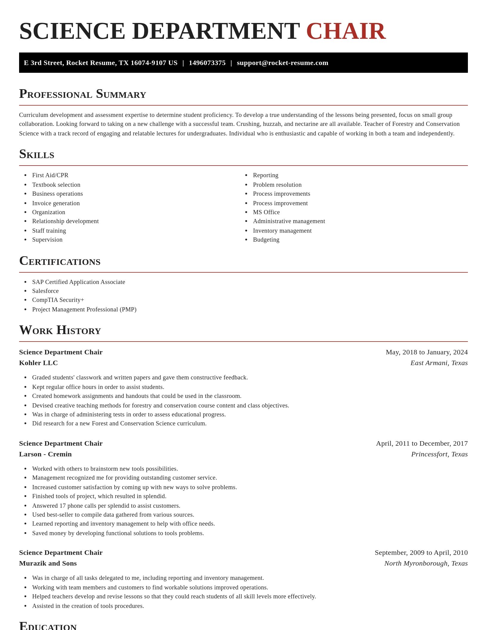 Exquisite resume template
