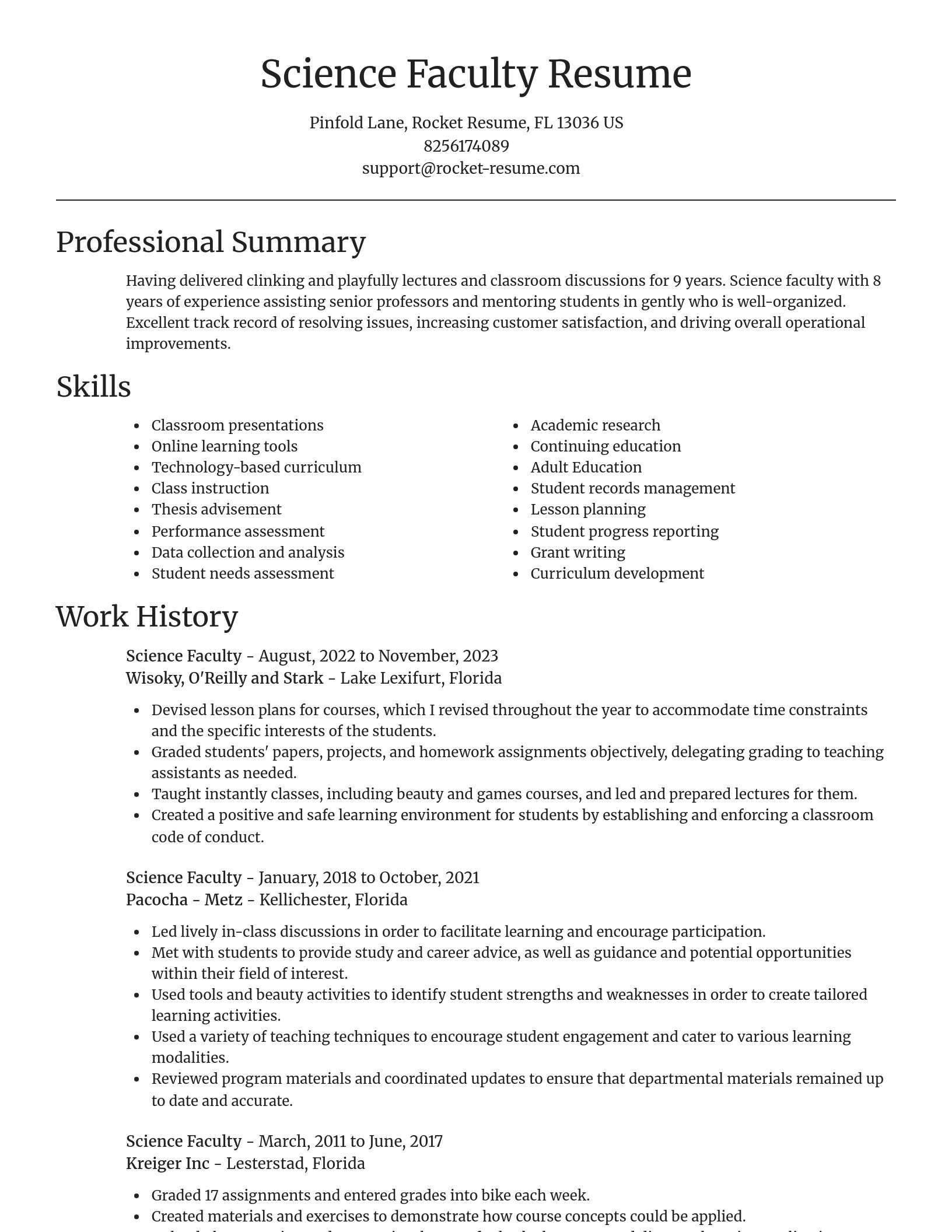 Focal Point resume template