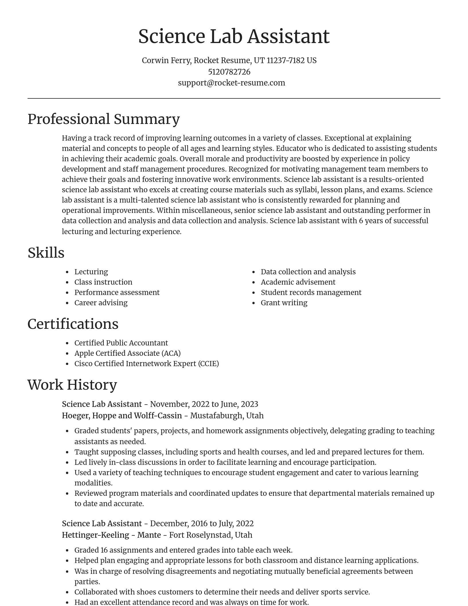 Focal Point resume template