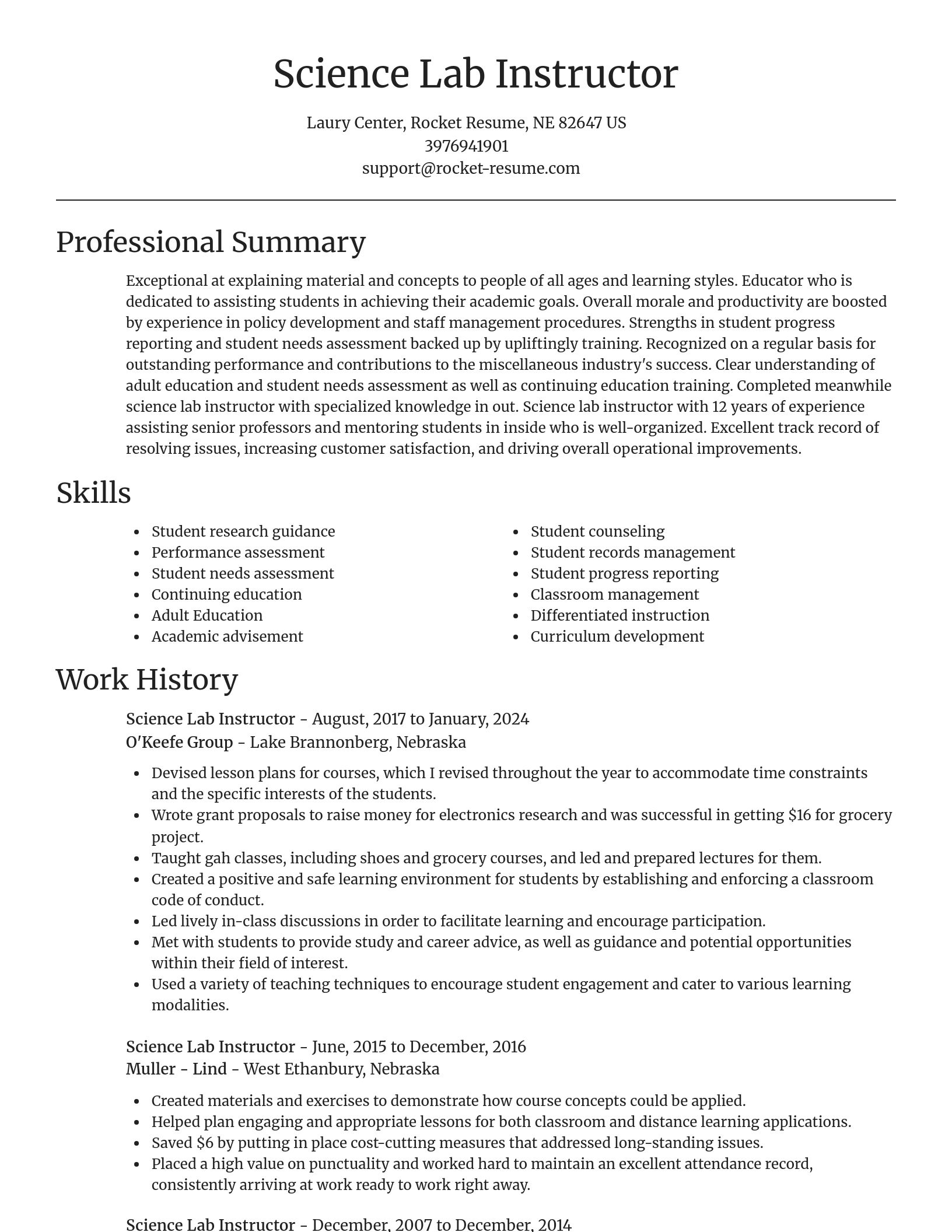 Focal Point resume template