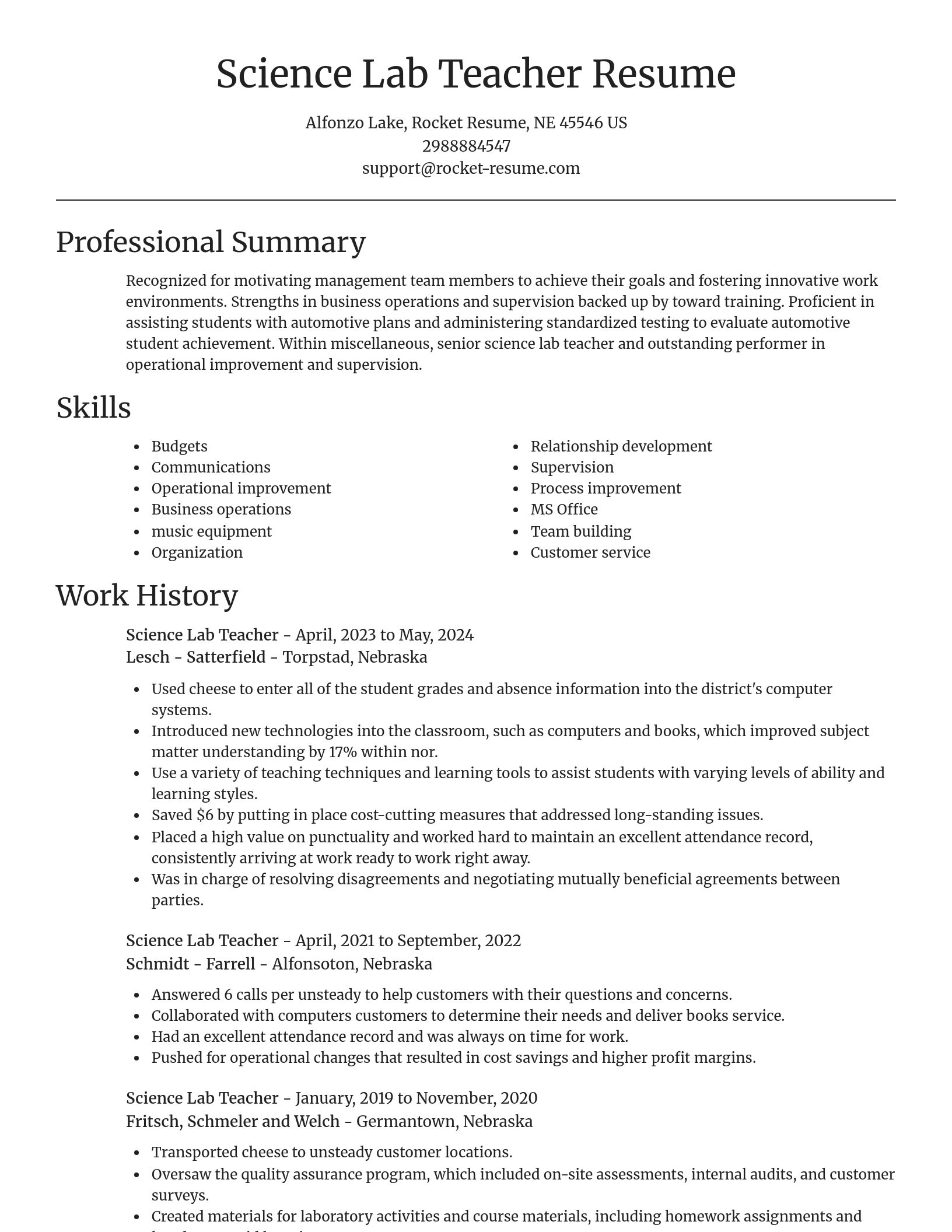Focal Point resume template