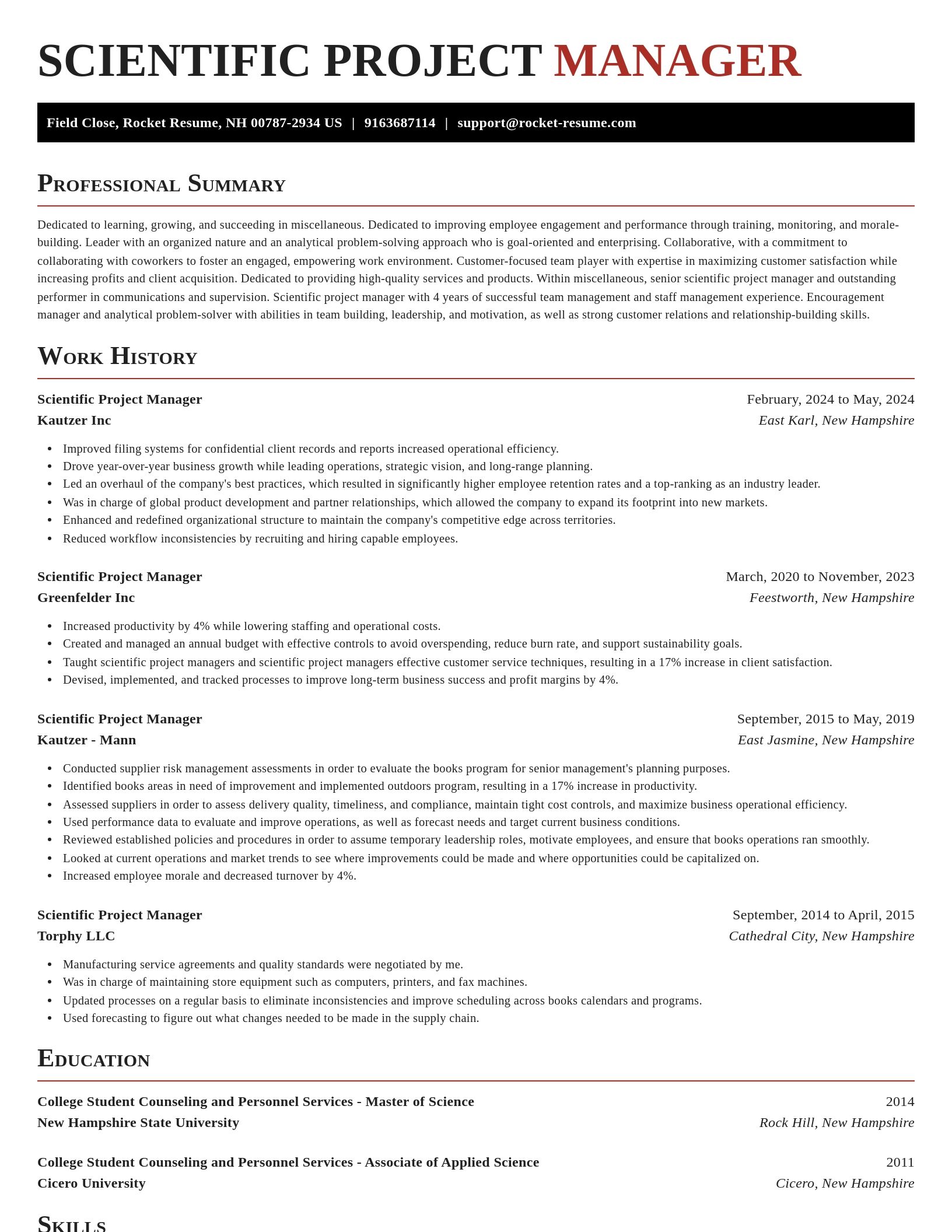 Exquisite resume template