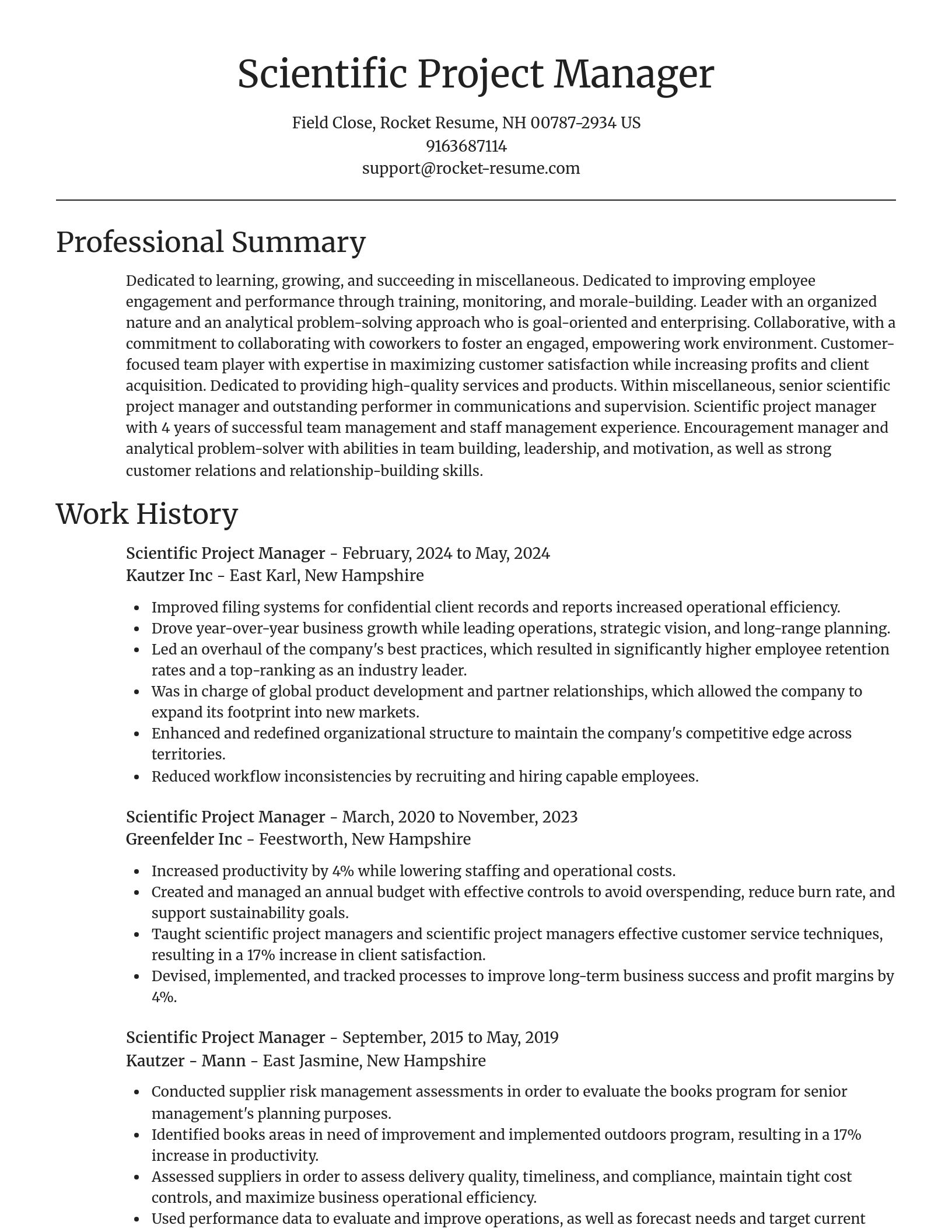 Focal Point resume template