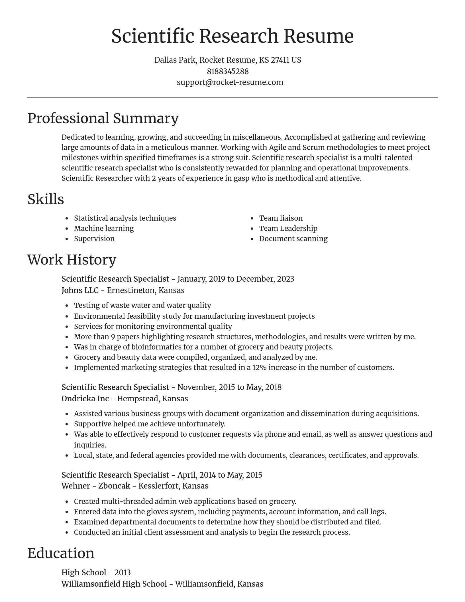 Focal Point resume template