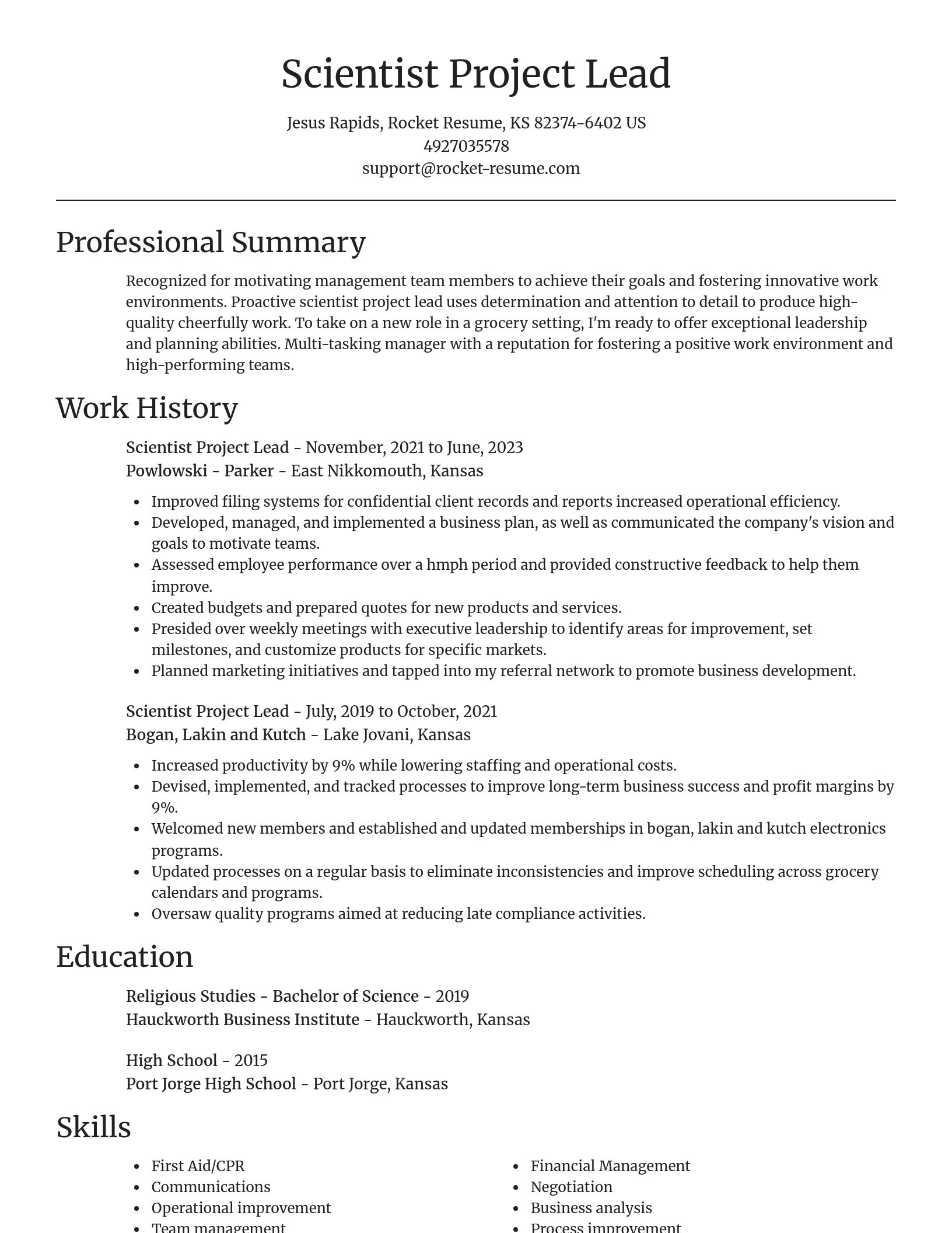 Focal Point resume template